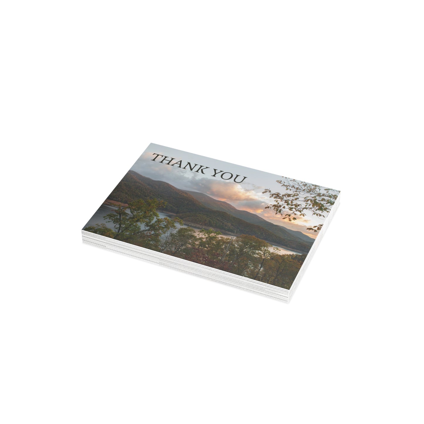Thank You Mountain Postcard Set with Envelopes