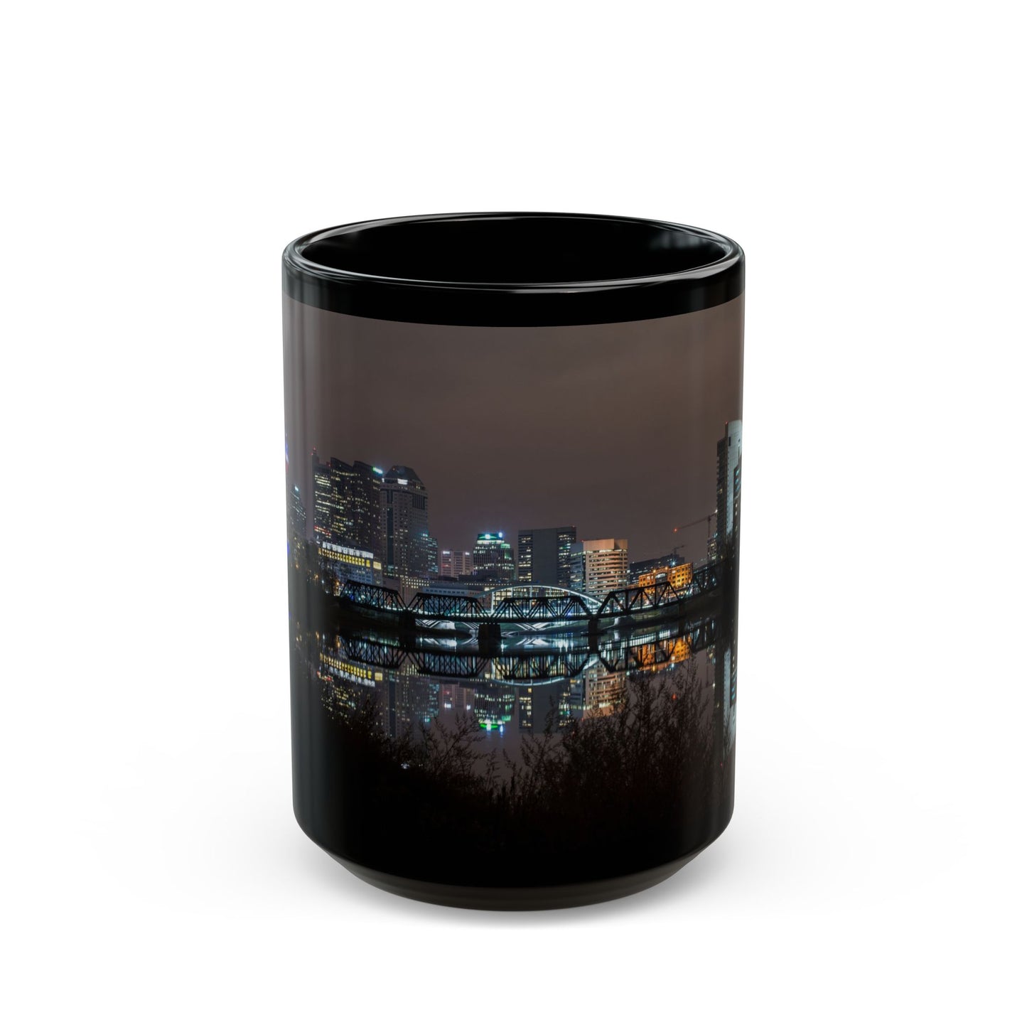 Columbus Skyline Black Mug