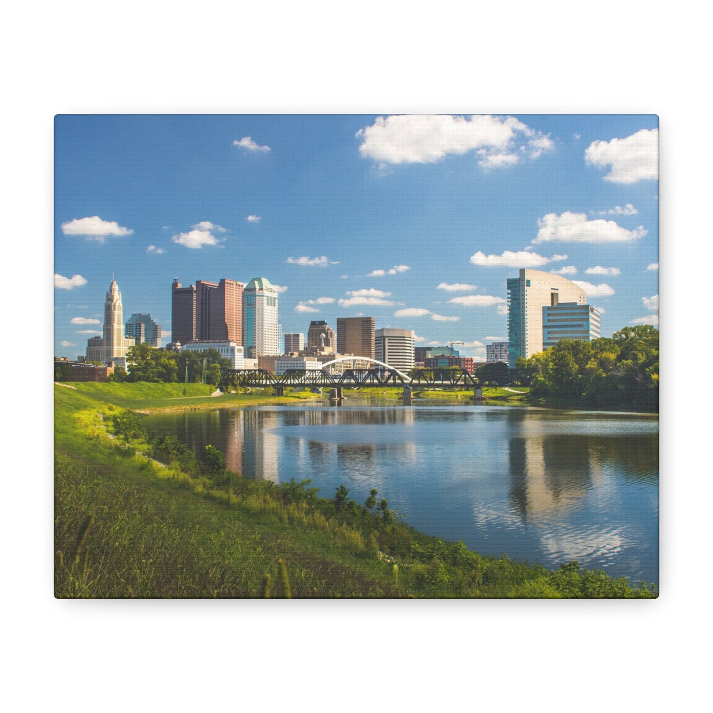 Columbus Skyline Canvas Art