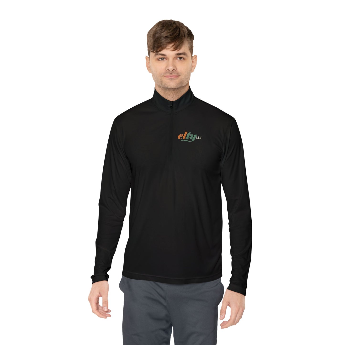 Elty Logo Quarter-Zip Pullover