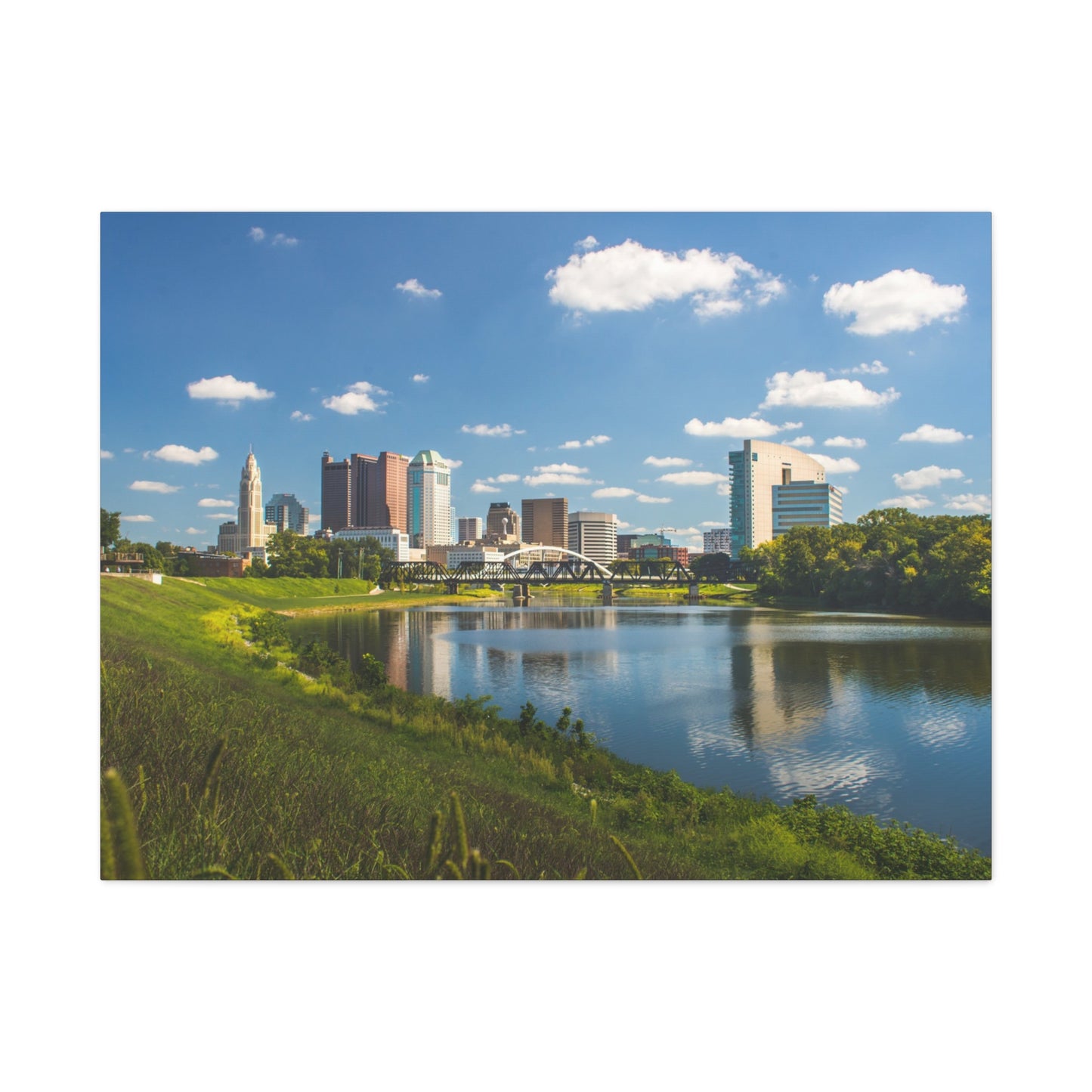 Columbus Skyline Canvas Art