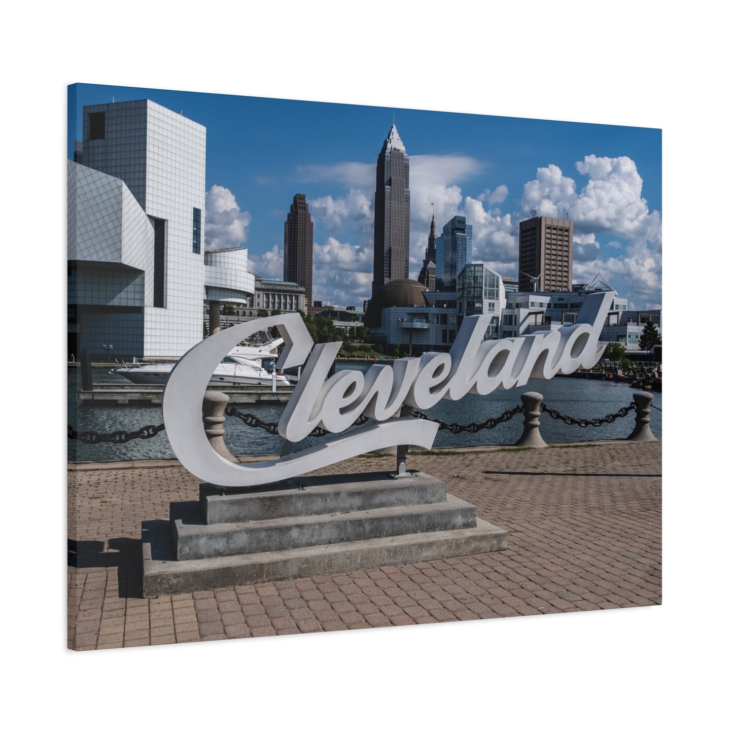 Cleveland Script Canvas Art