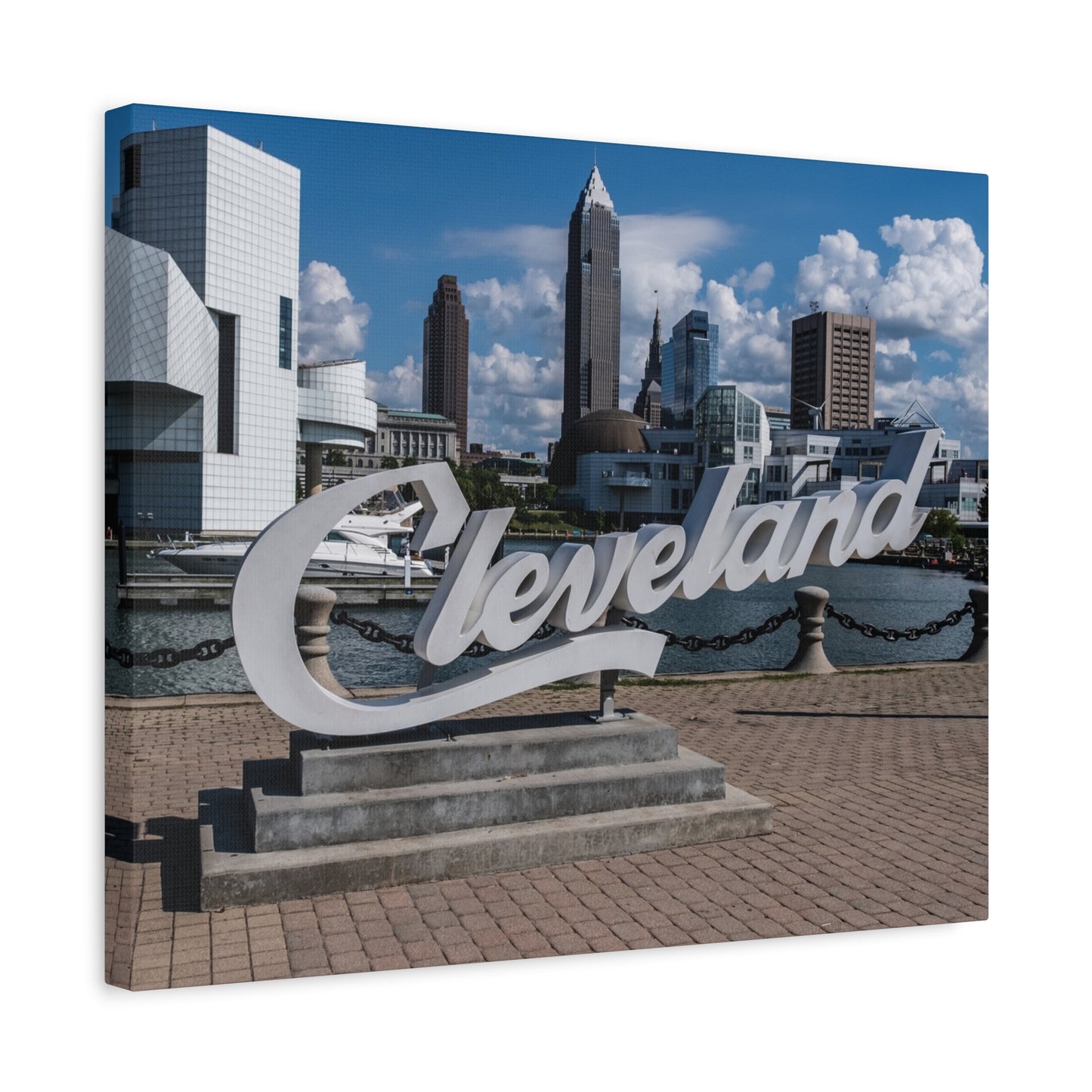 Cleveland Script Canvas Art