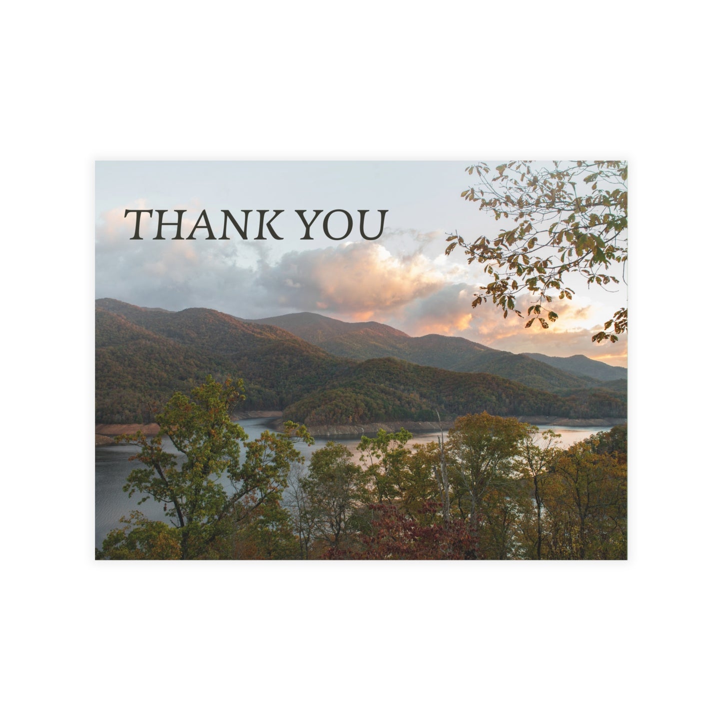 Thank You Mountain Postcard Set with Envelopes