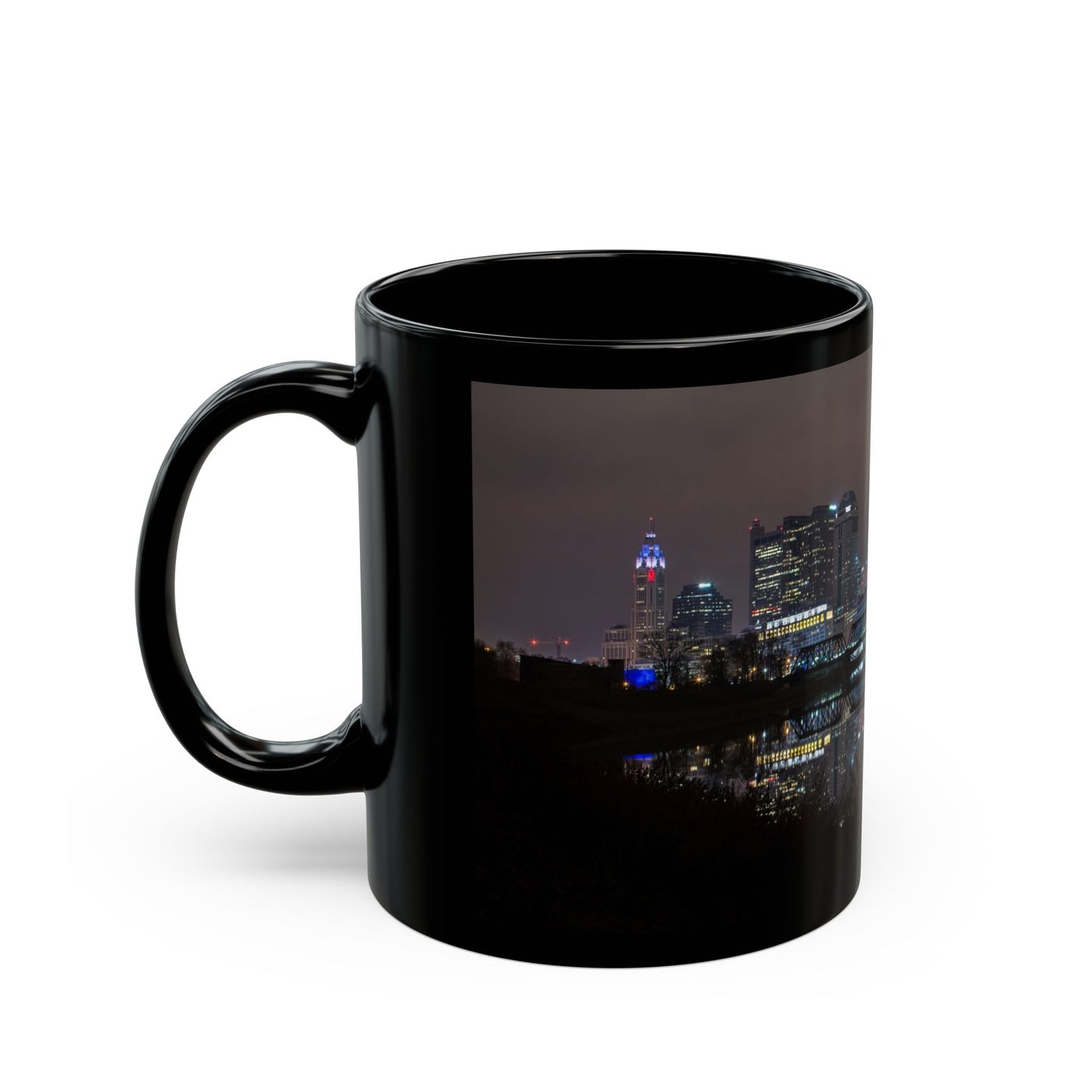 Columbus Skyline Black Mug