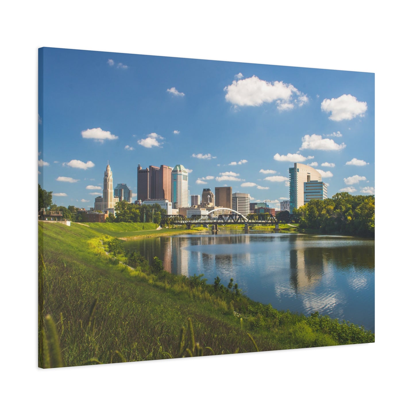 Columbus Skyline Canvas Art