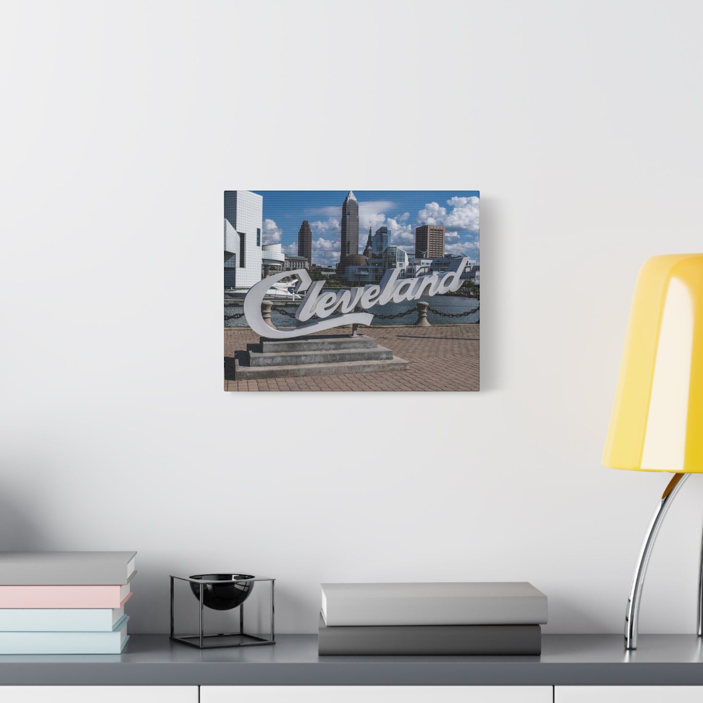 Cleveland Script Canvas Art