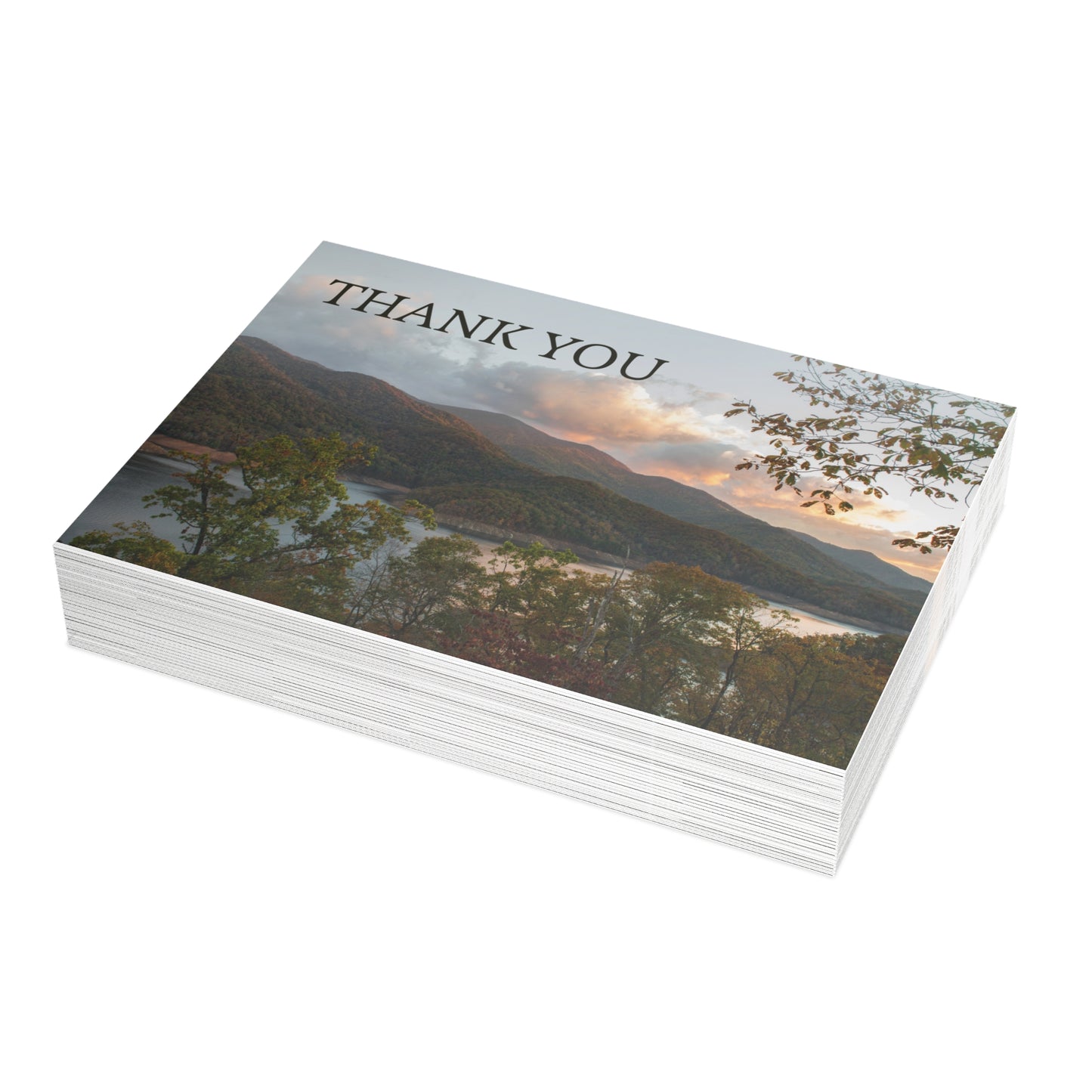 Thank You Mountain Postcard Set with Envelopes