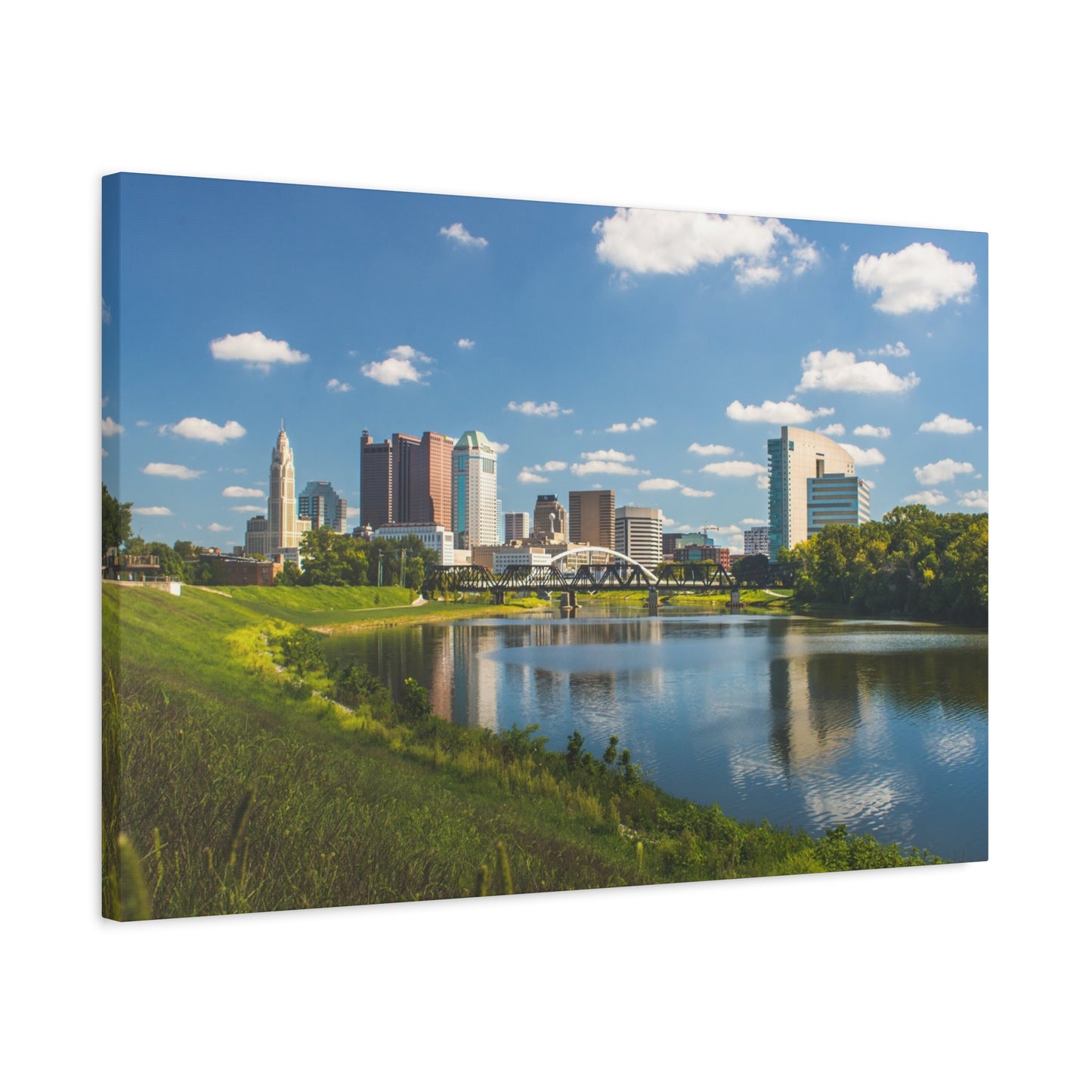 Columbus Skyline Canvas Art