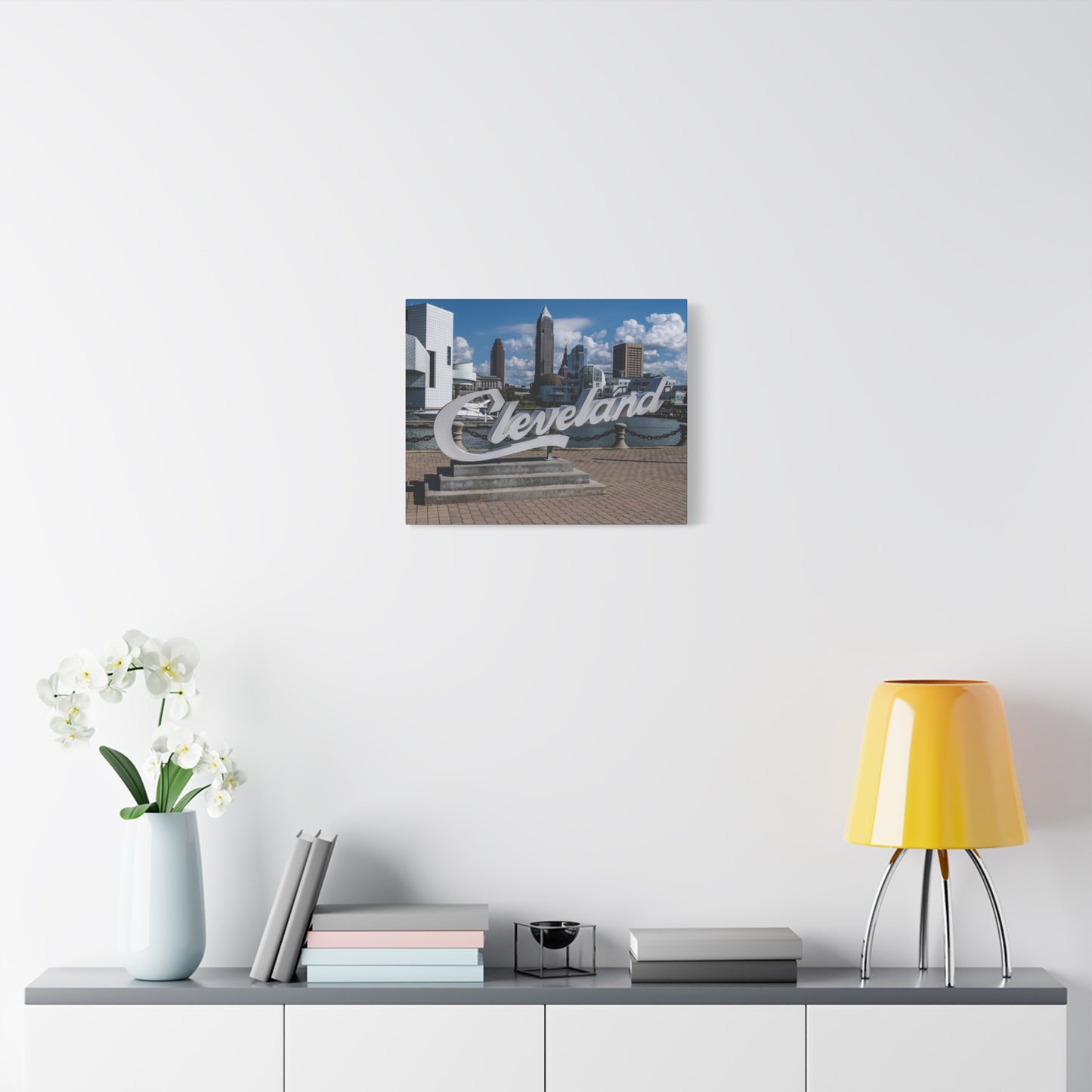 Cleveland Script Canvas Art