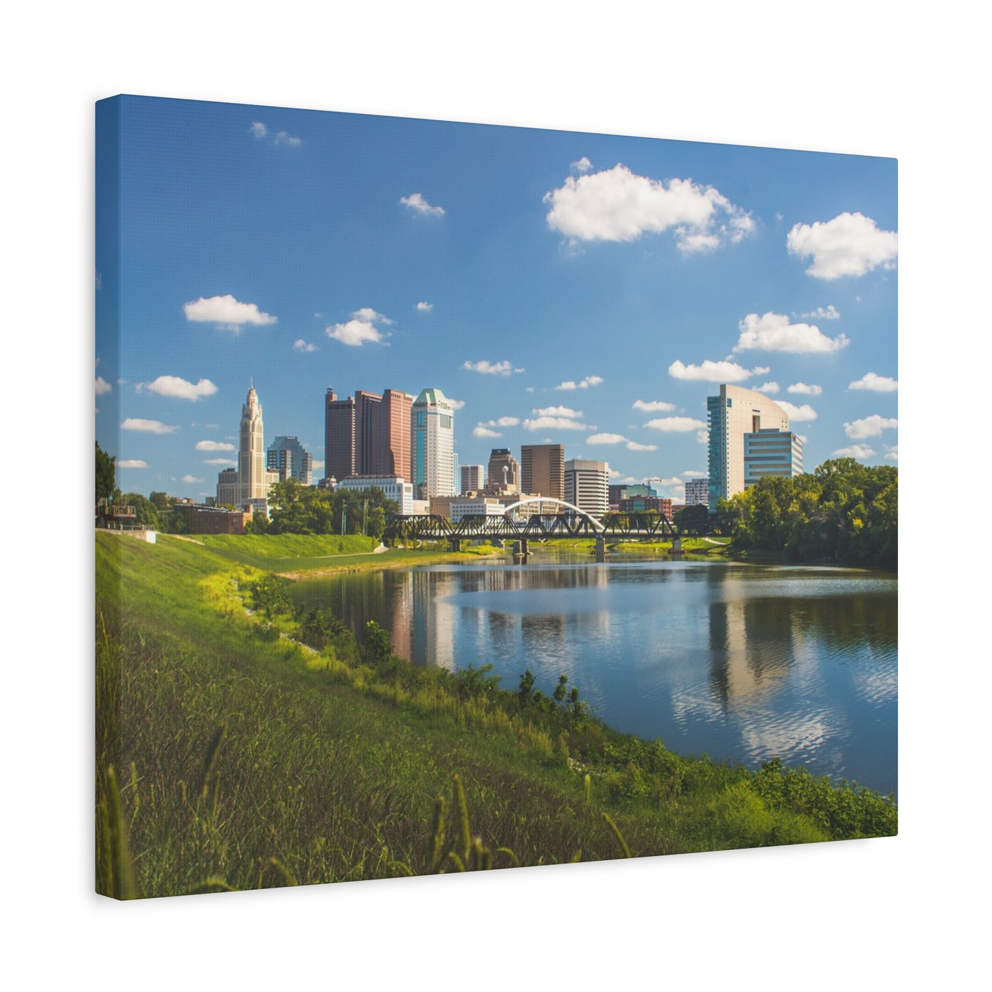 Columbus Skyline Canvas Art