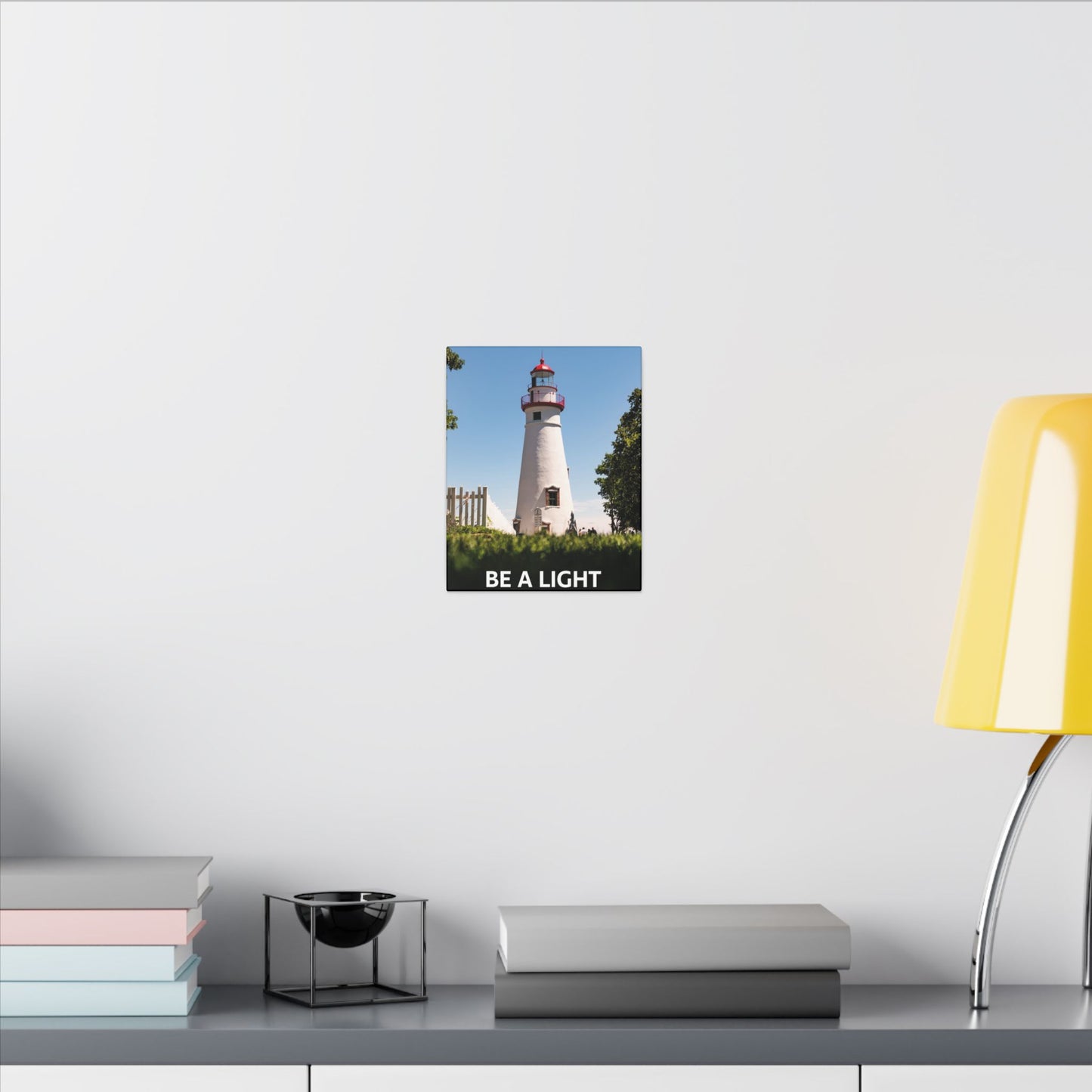 Be a Light Lighthouse Canvas Art Print
