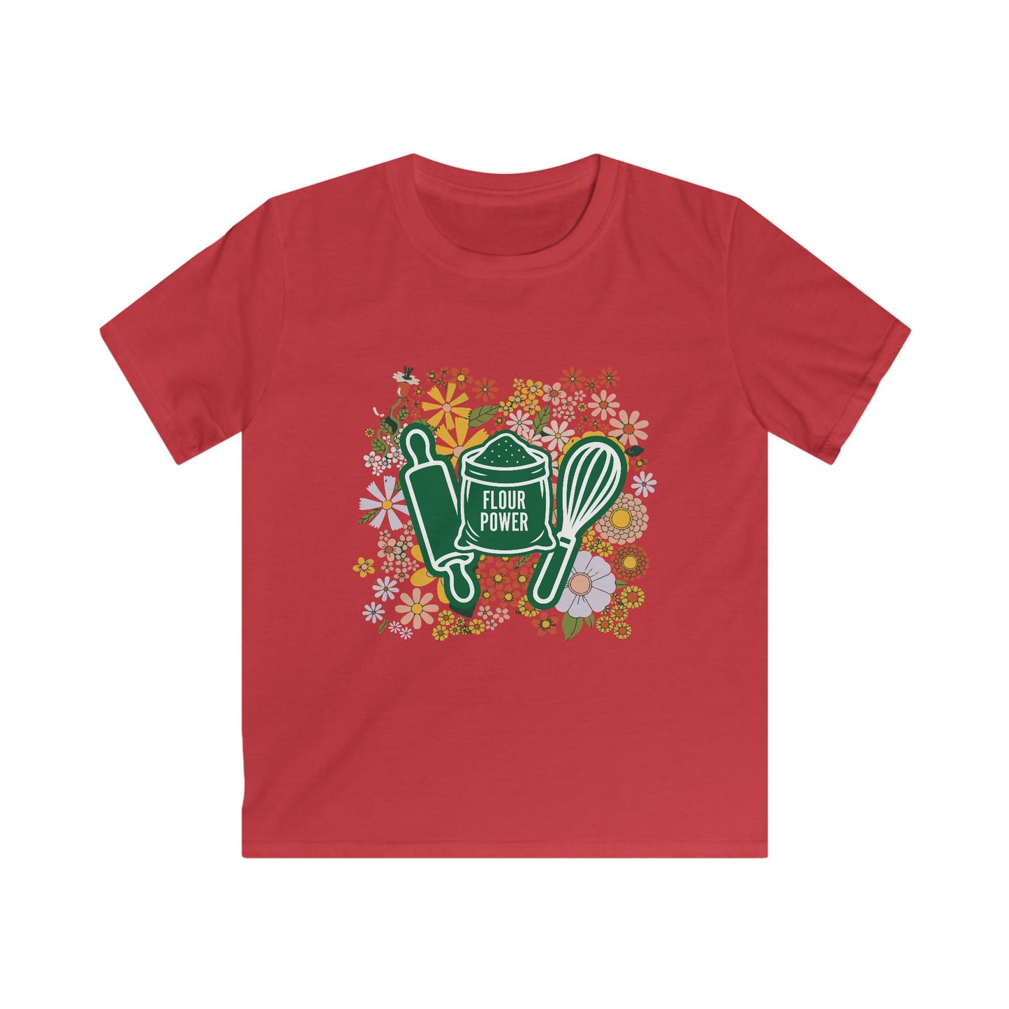 Flour Power Floral Youth Shirt