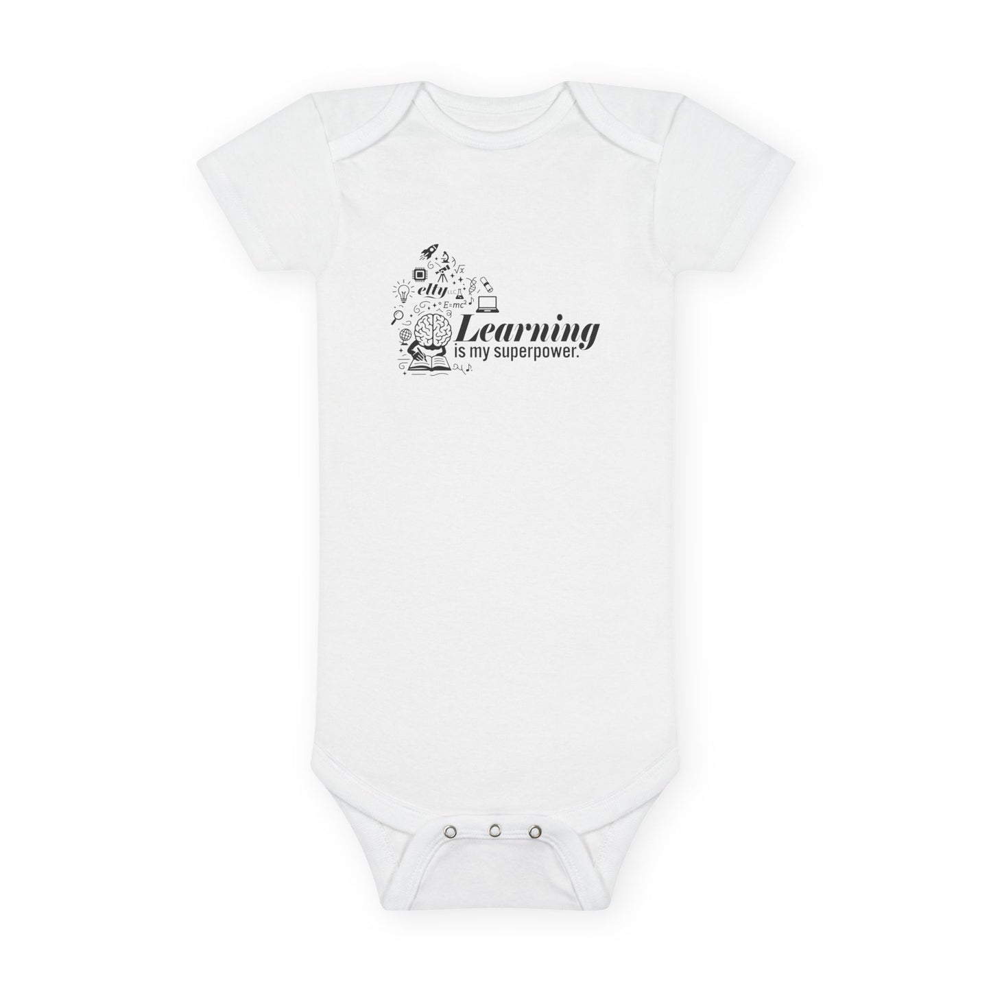 Learning is My Superpower Baby Onesie
