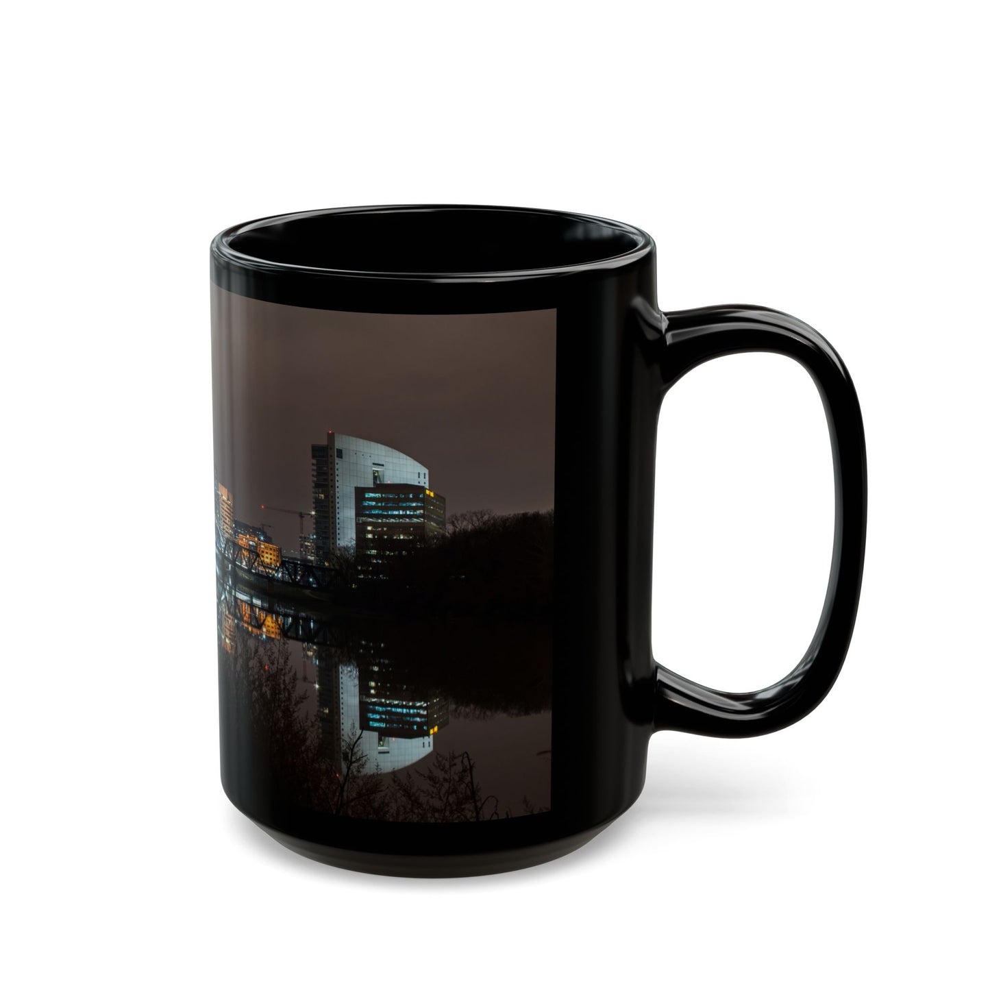 Columbus Skyline Black Mug