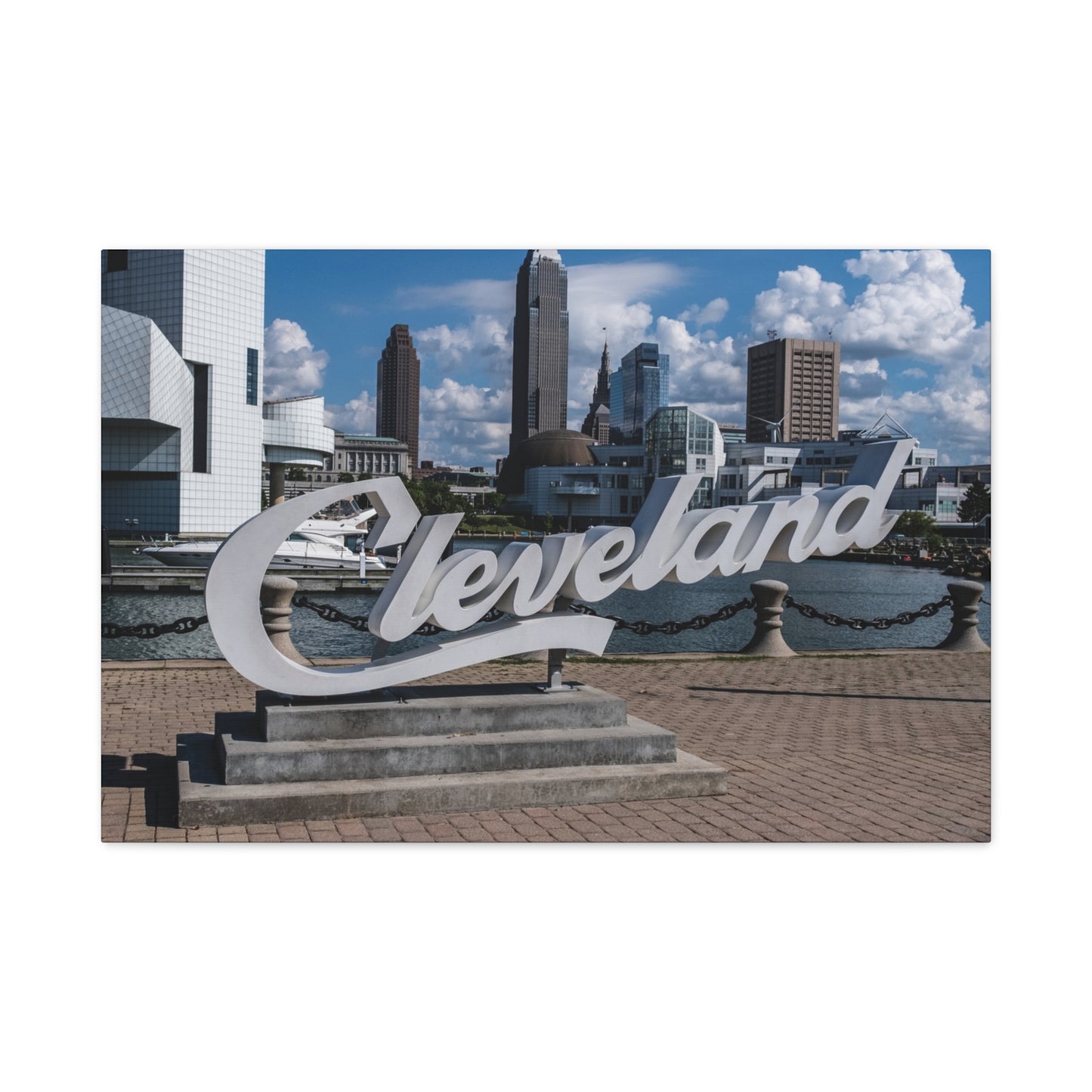 Cleveland Script Canvas Art