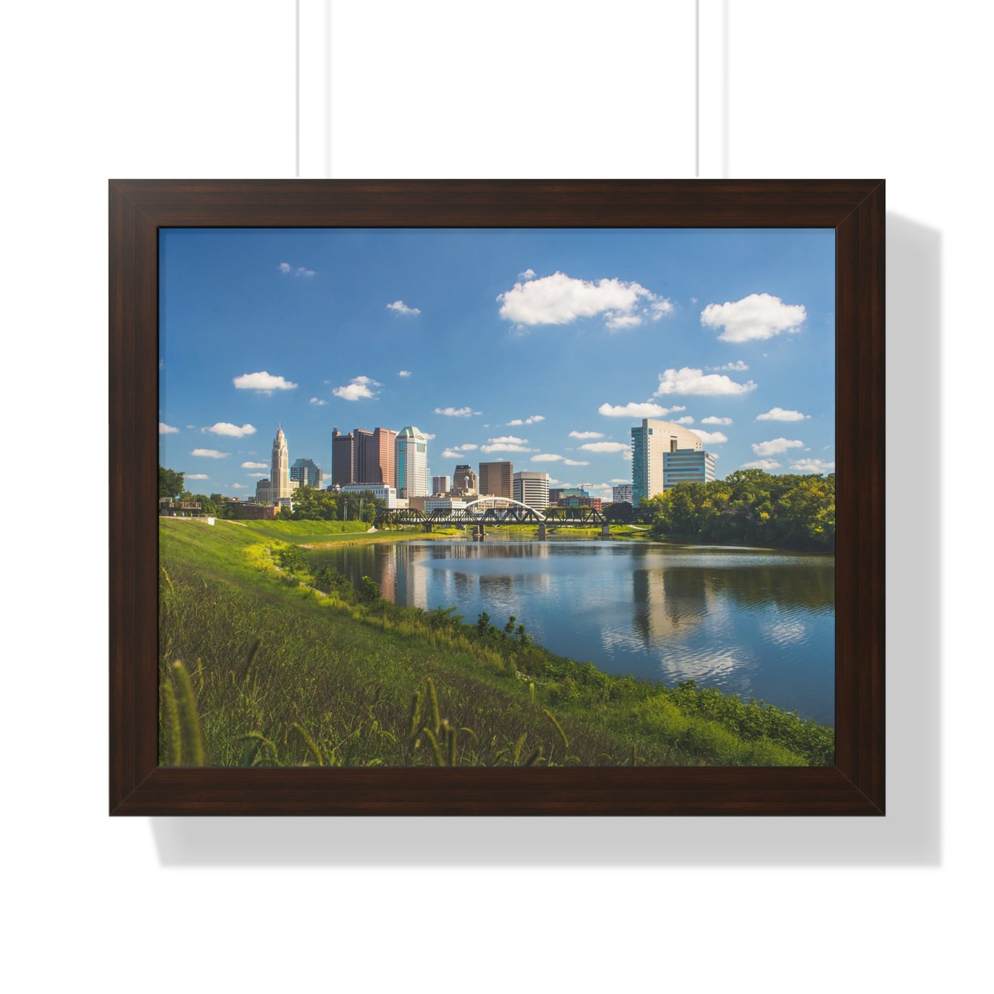 Columbus Skyline Framed Poster