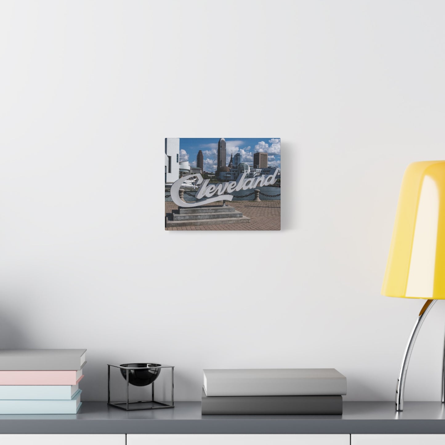 Cleveland Script Canvas Art