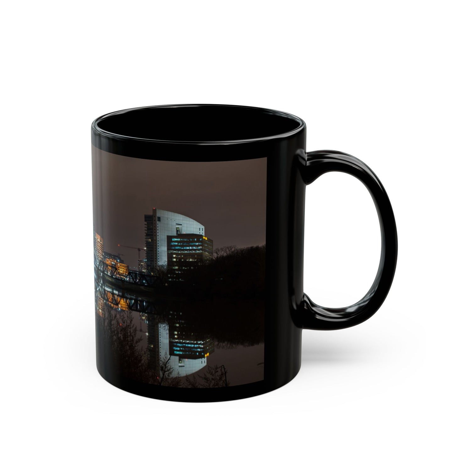 Columbus Skyline Black Mug