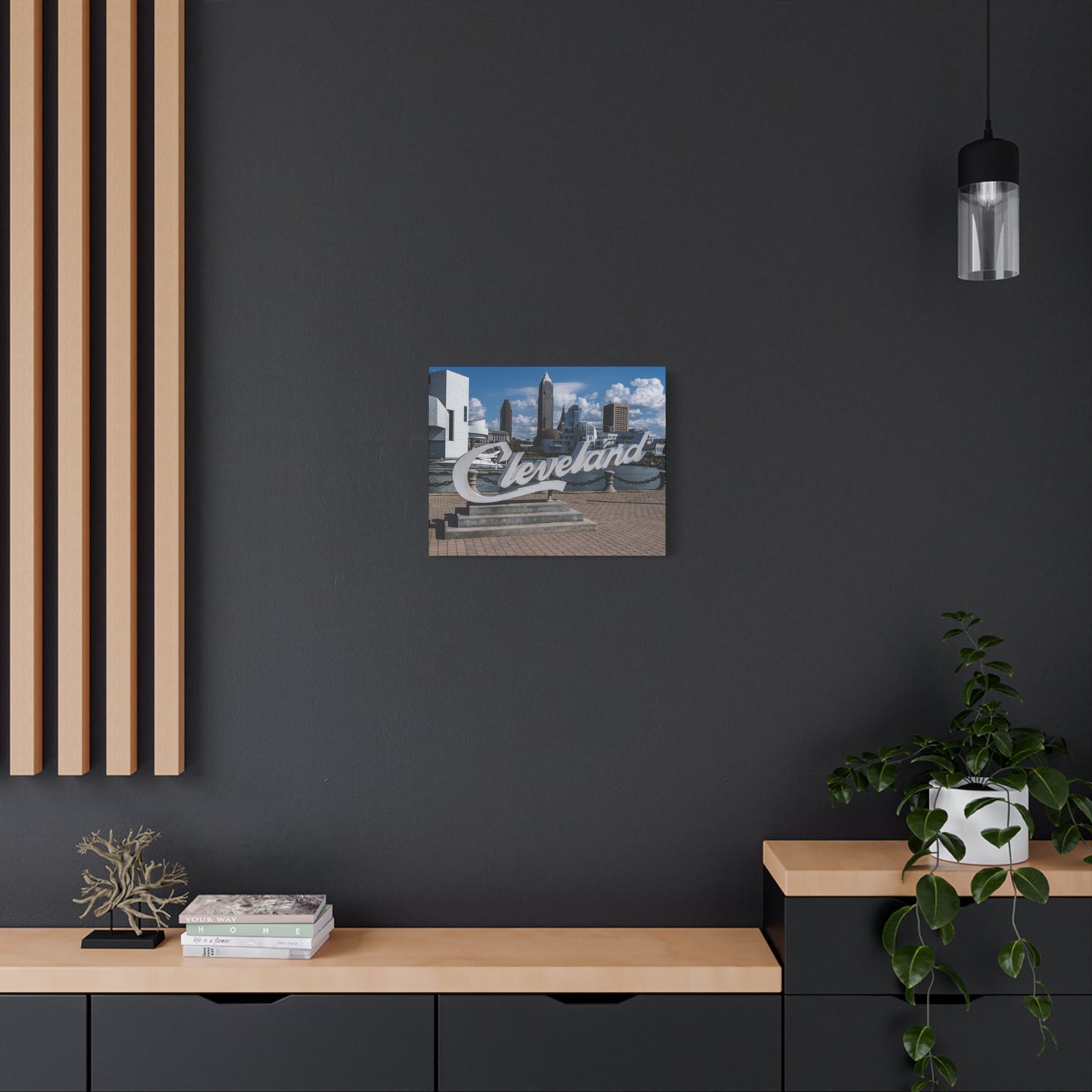 Cleveland Script Canvas Art