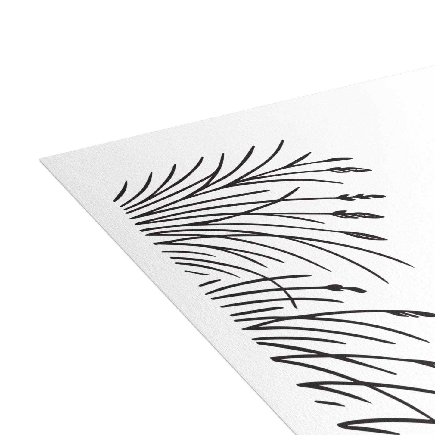 Prarie Grass Thank You Postcard Bundle with Envelopes