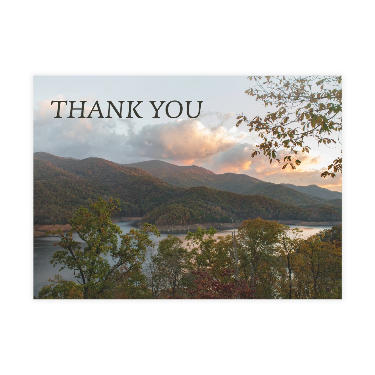 Thank You Mountain Postcard Set with Envelopes