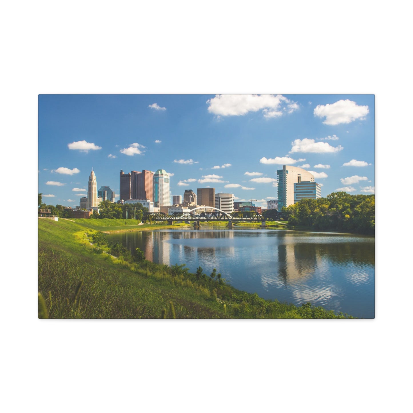 Columbus Skyline Canvas Art