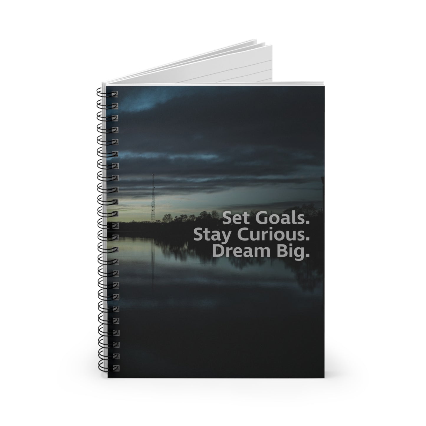 Set Goals, Stay Curious, Dream Big Spiral Notebook