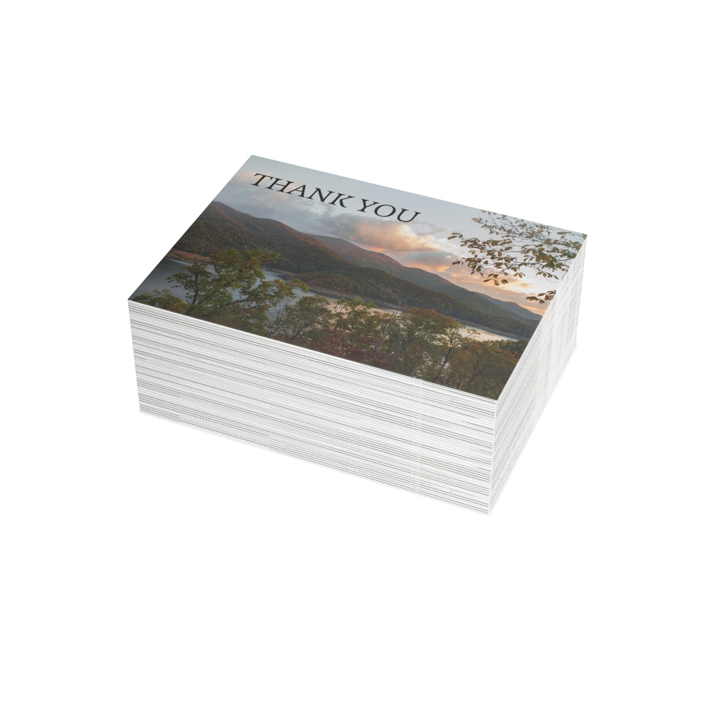 Thank You Mountain Postcard Set with Envelopes