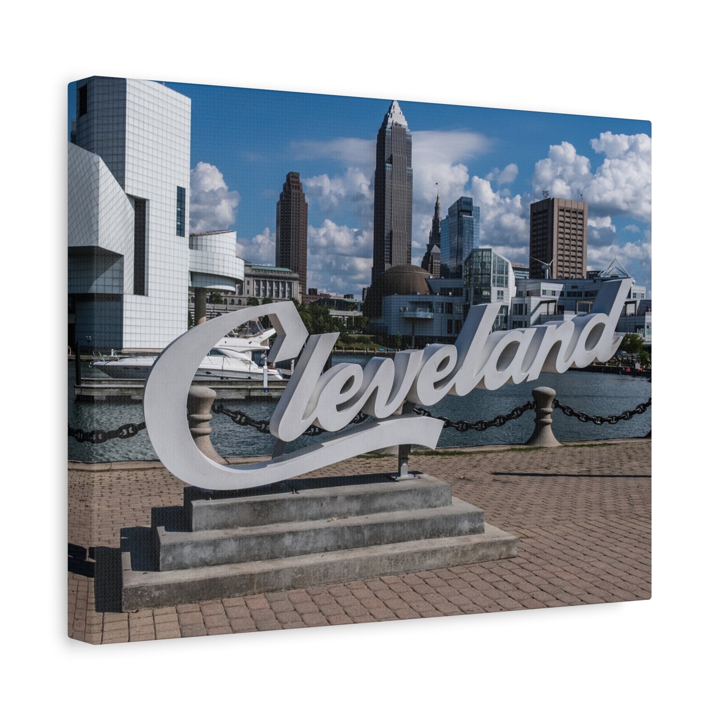 Cleveland Script Canvas Art