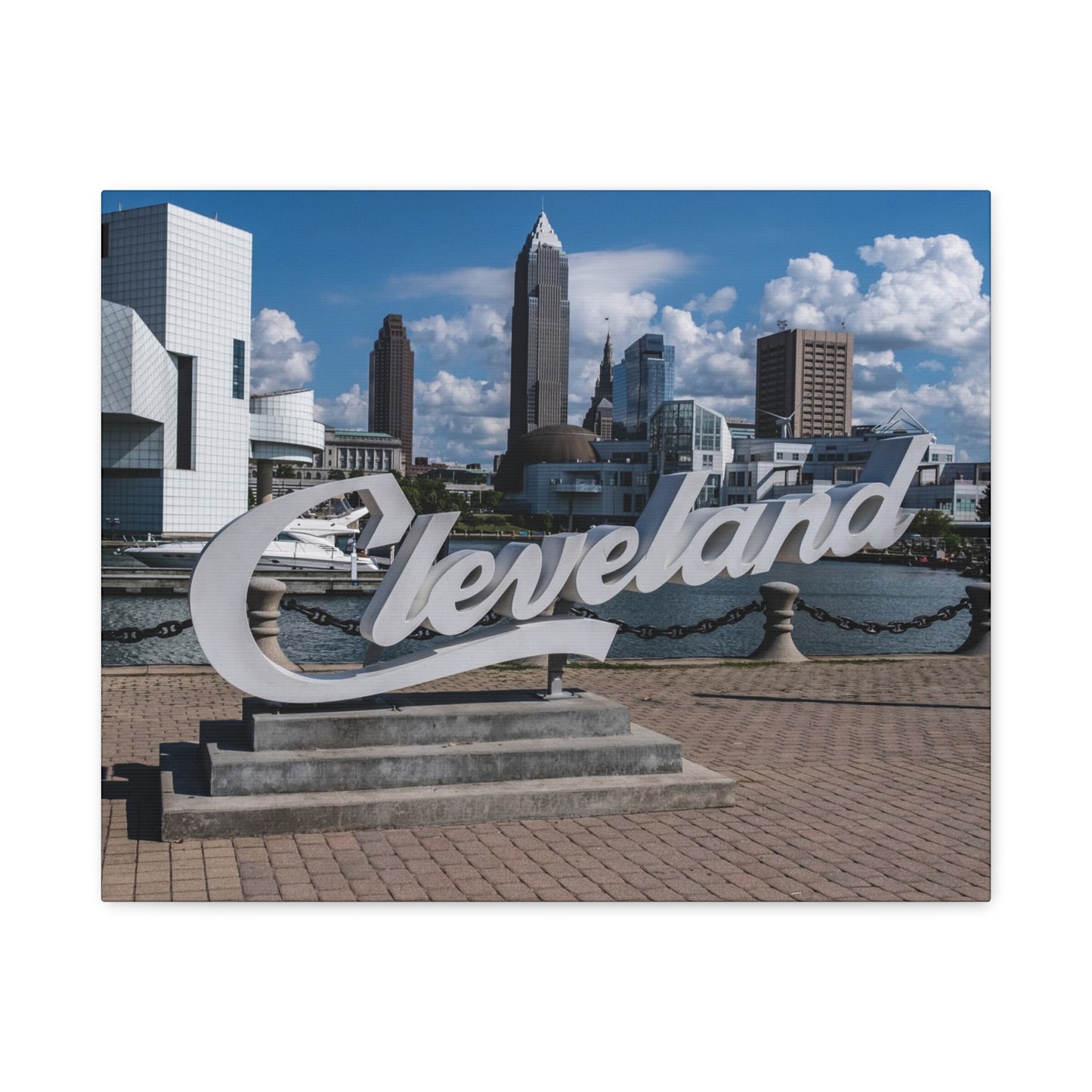 Cleveland Script Canvas Art