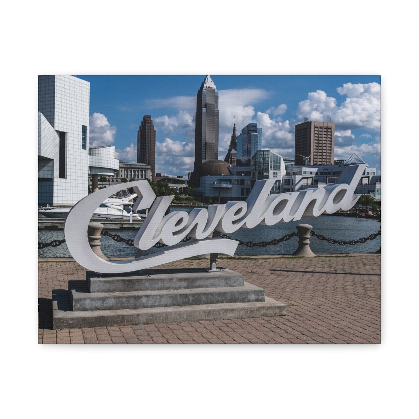 Cleveland Script Canvas Art