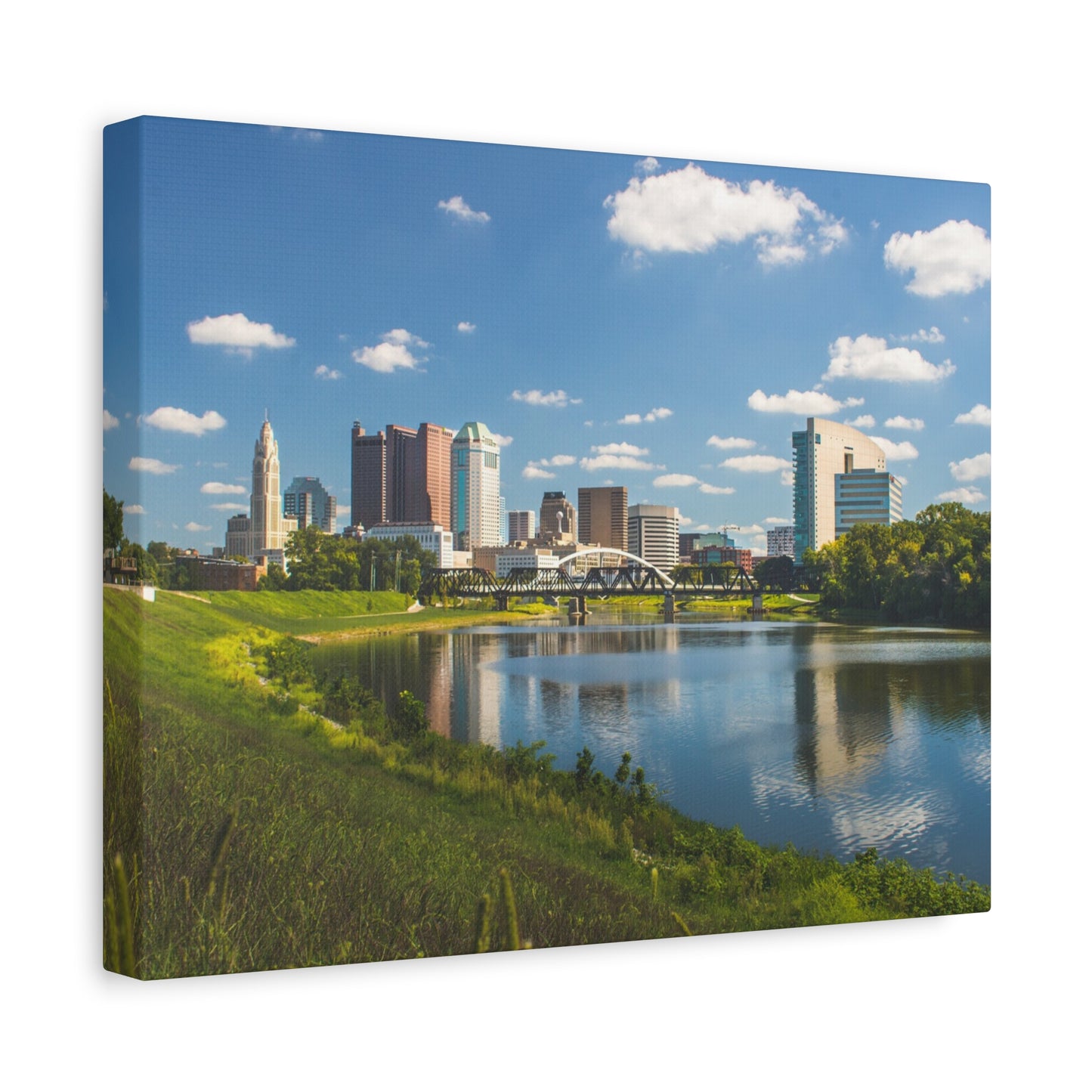 Columbus Skyline Canvas Art