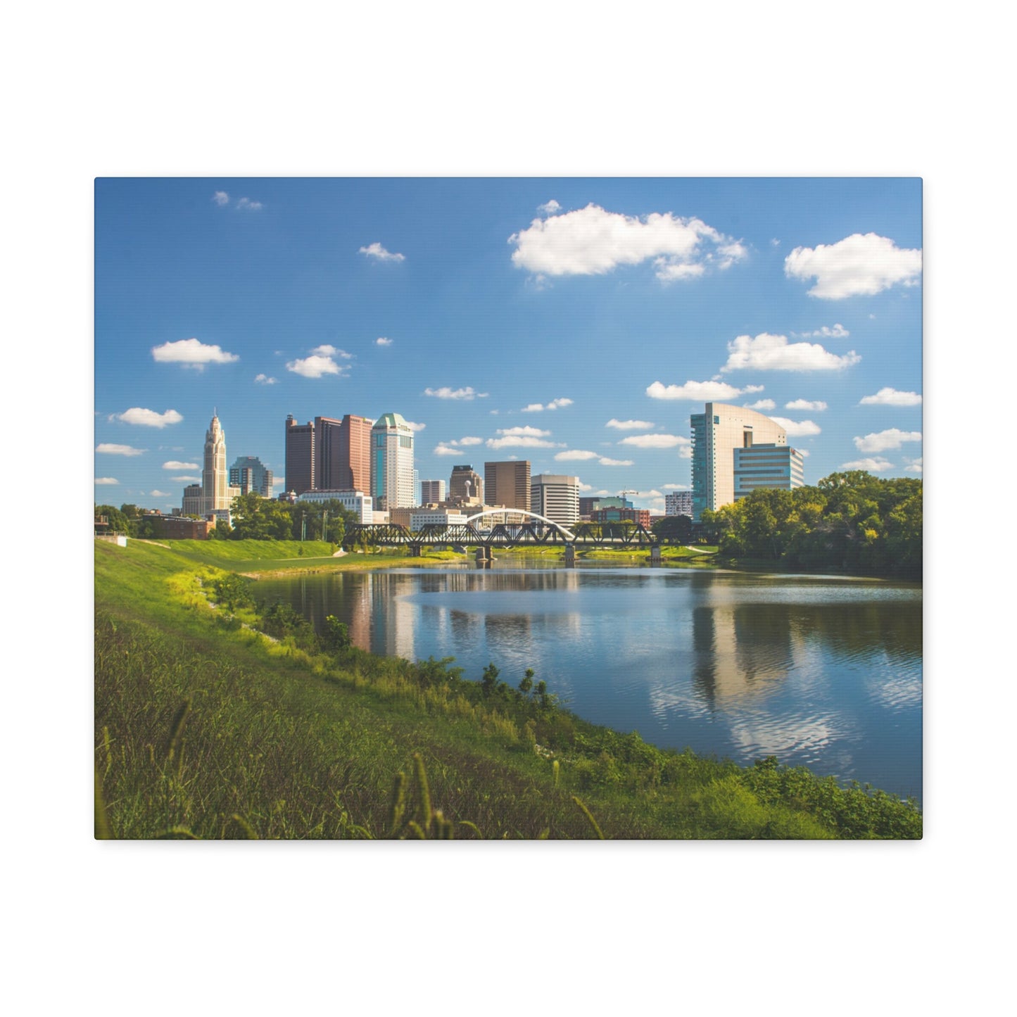 Columbus Skyline Canvas Art
