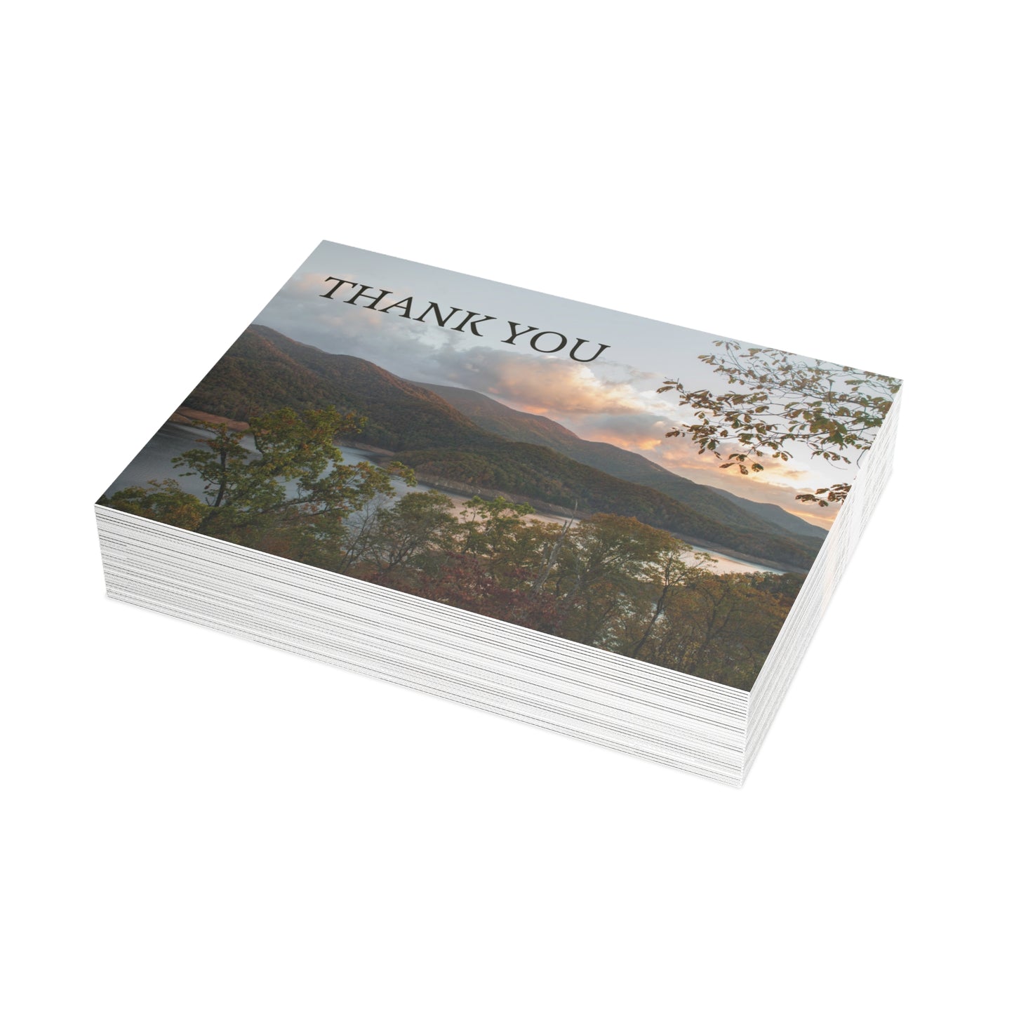 Thank You Mountain Postcard Set with Envelopes