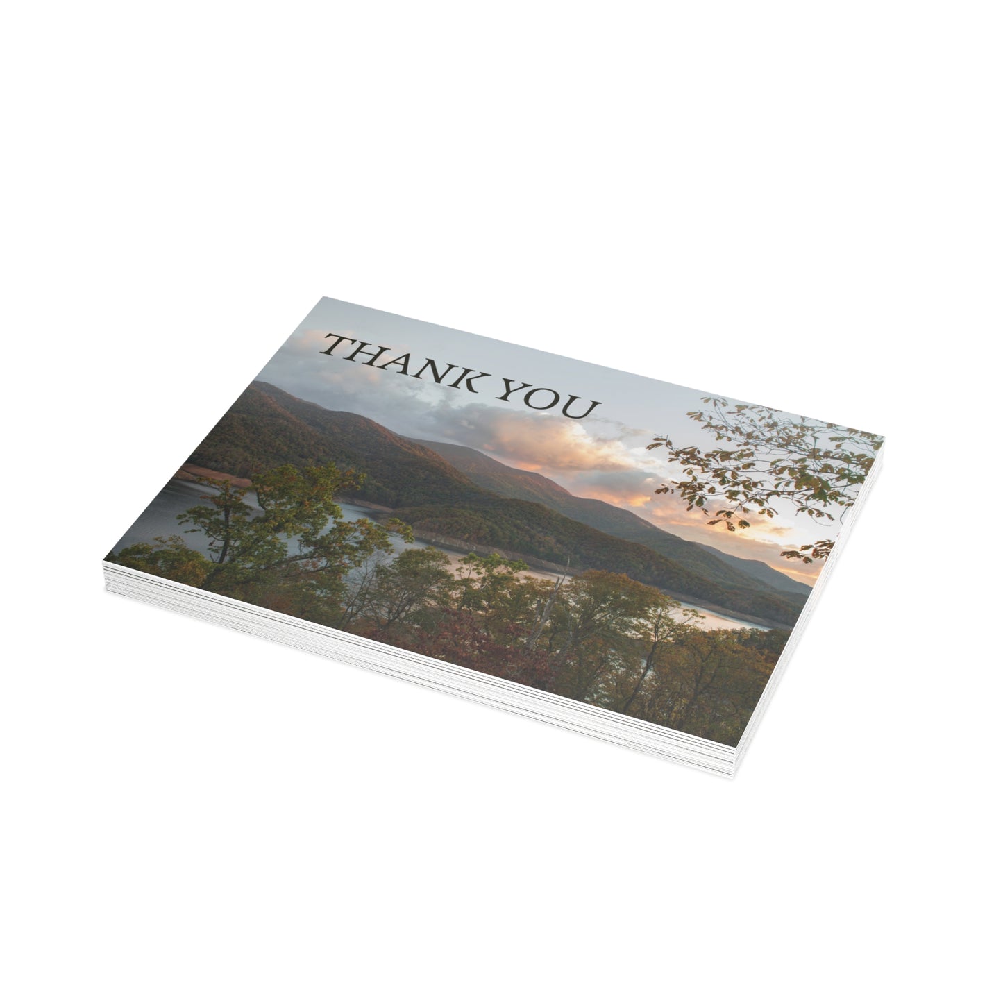 Thank You Mountain Postcard Set with Envelopes