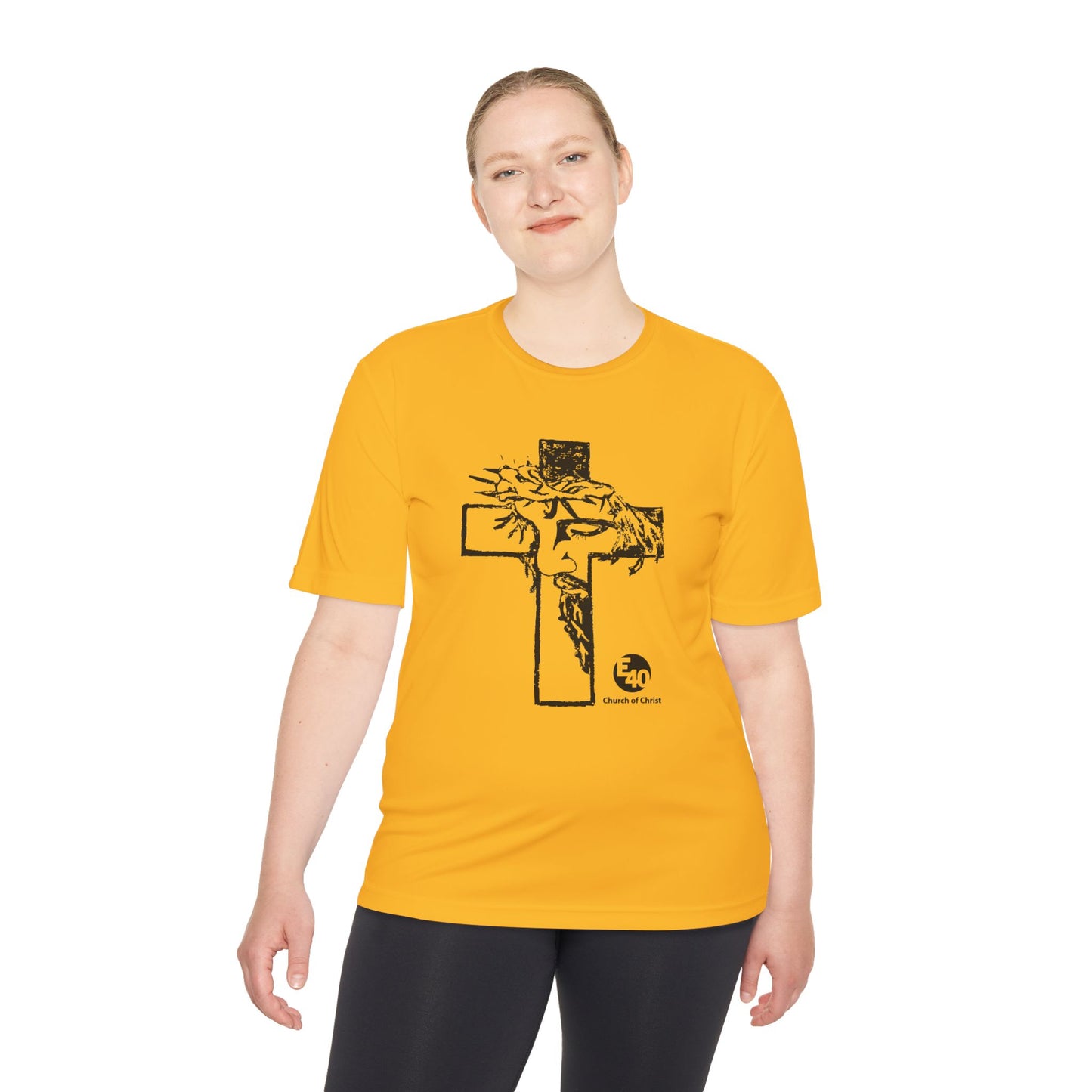 E40 Church of Christ - Sketched Cross Silhouette