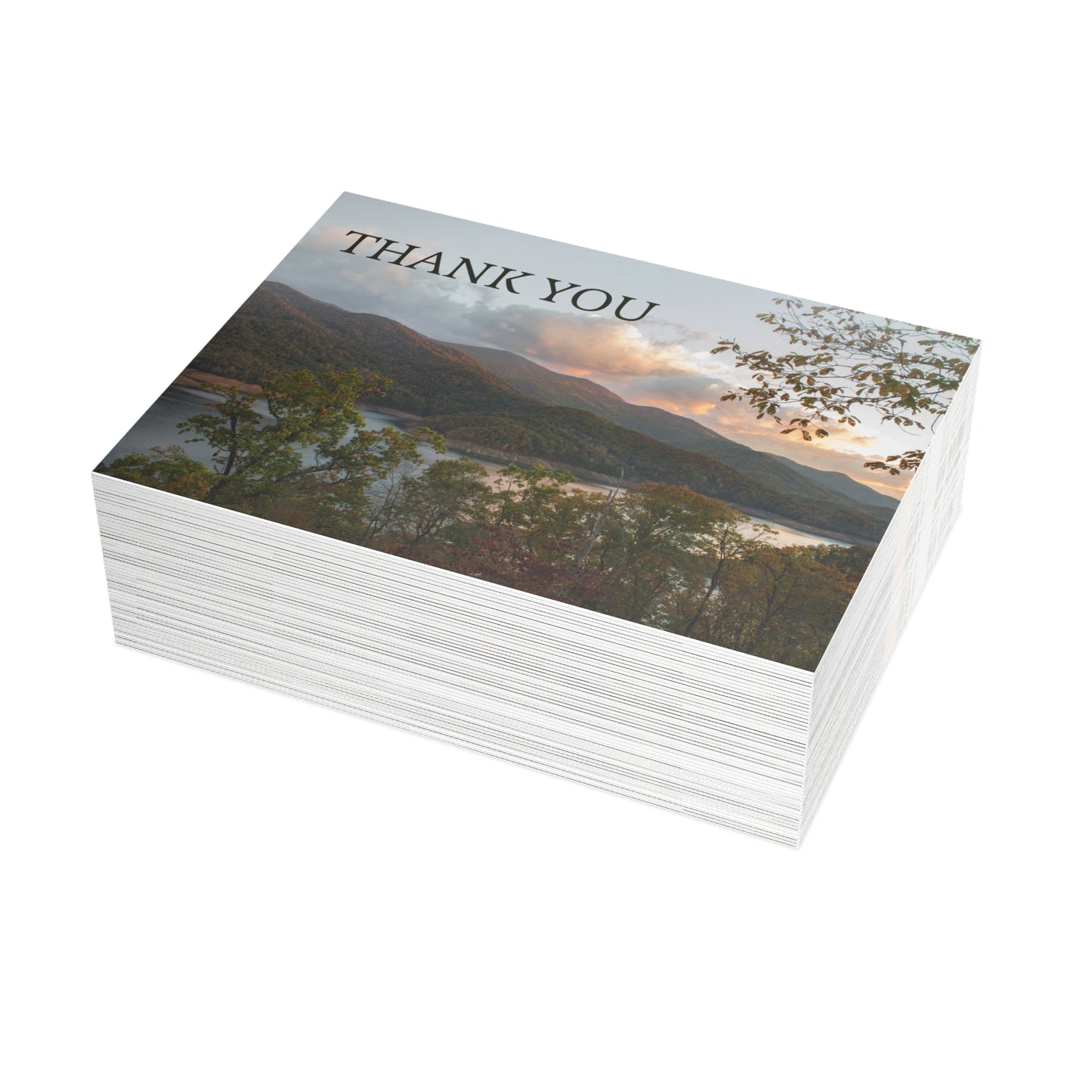 Thank You Mountain Postcard Set with Envelopes