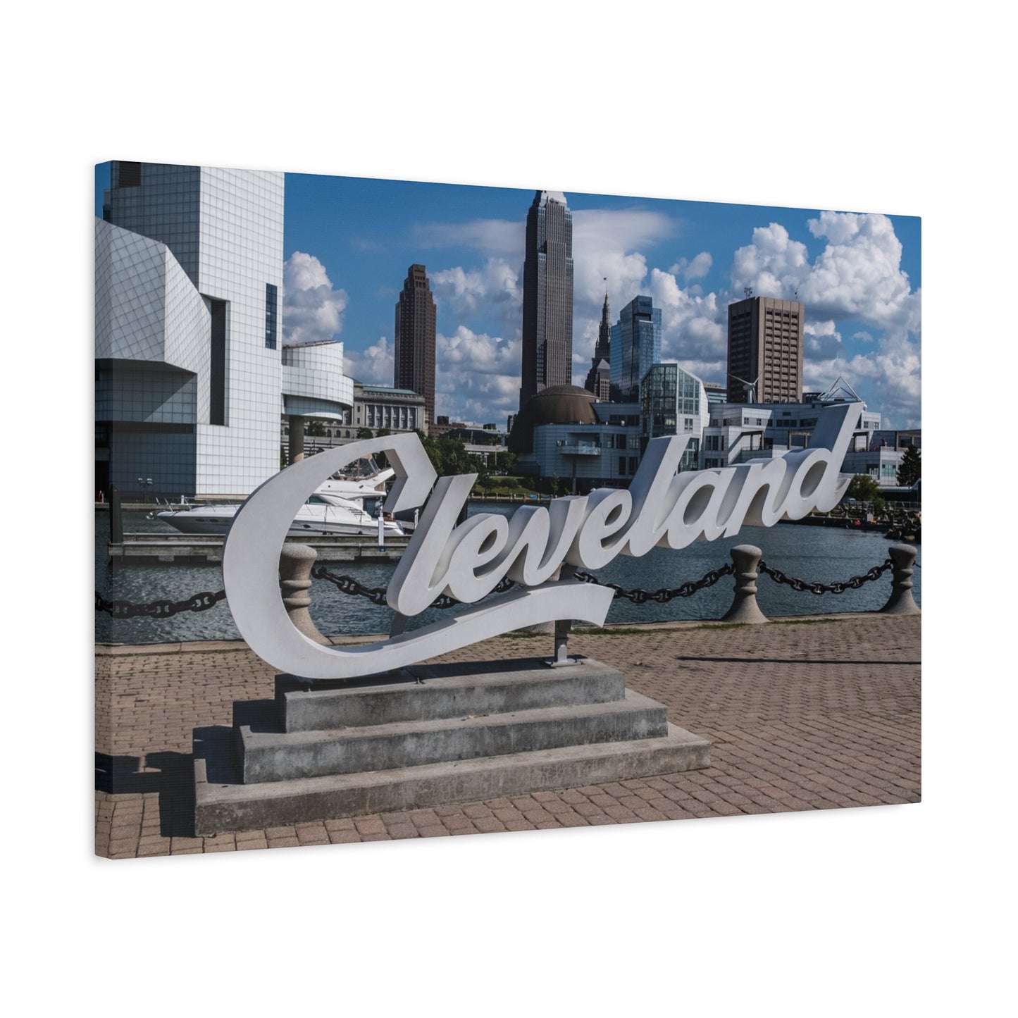Cleveland Script Canvas Art