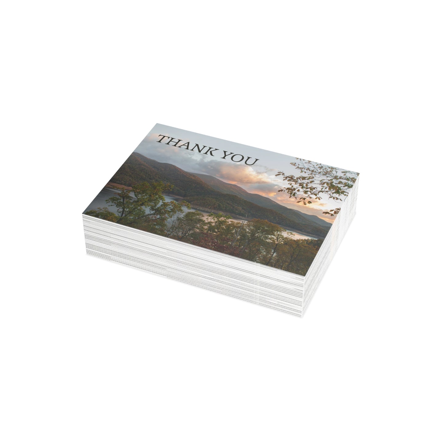 Thank You Mountain Postcard Set with Envelopes