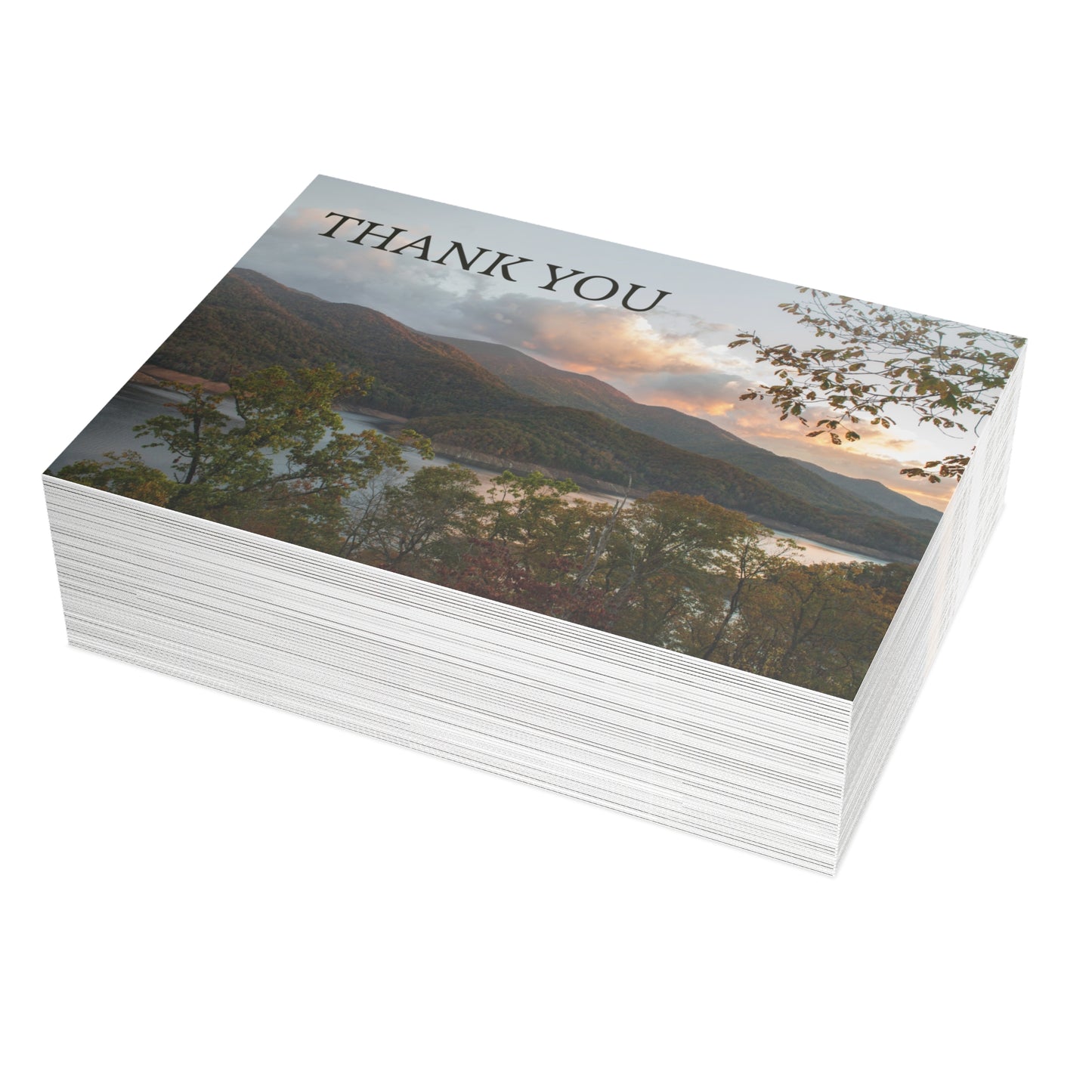 Thank You Mountain Postcard Set with Envelopes