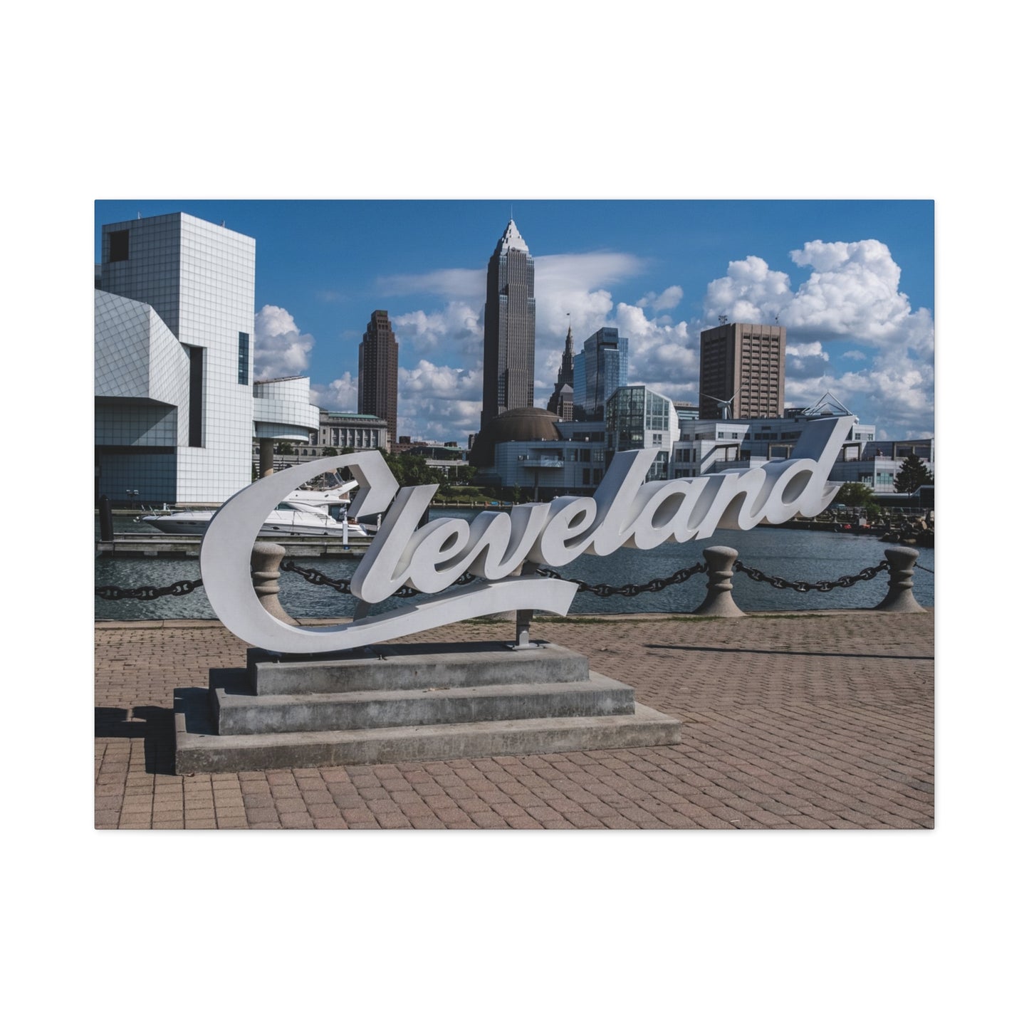 Cleveland Script Canvas Art