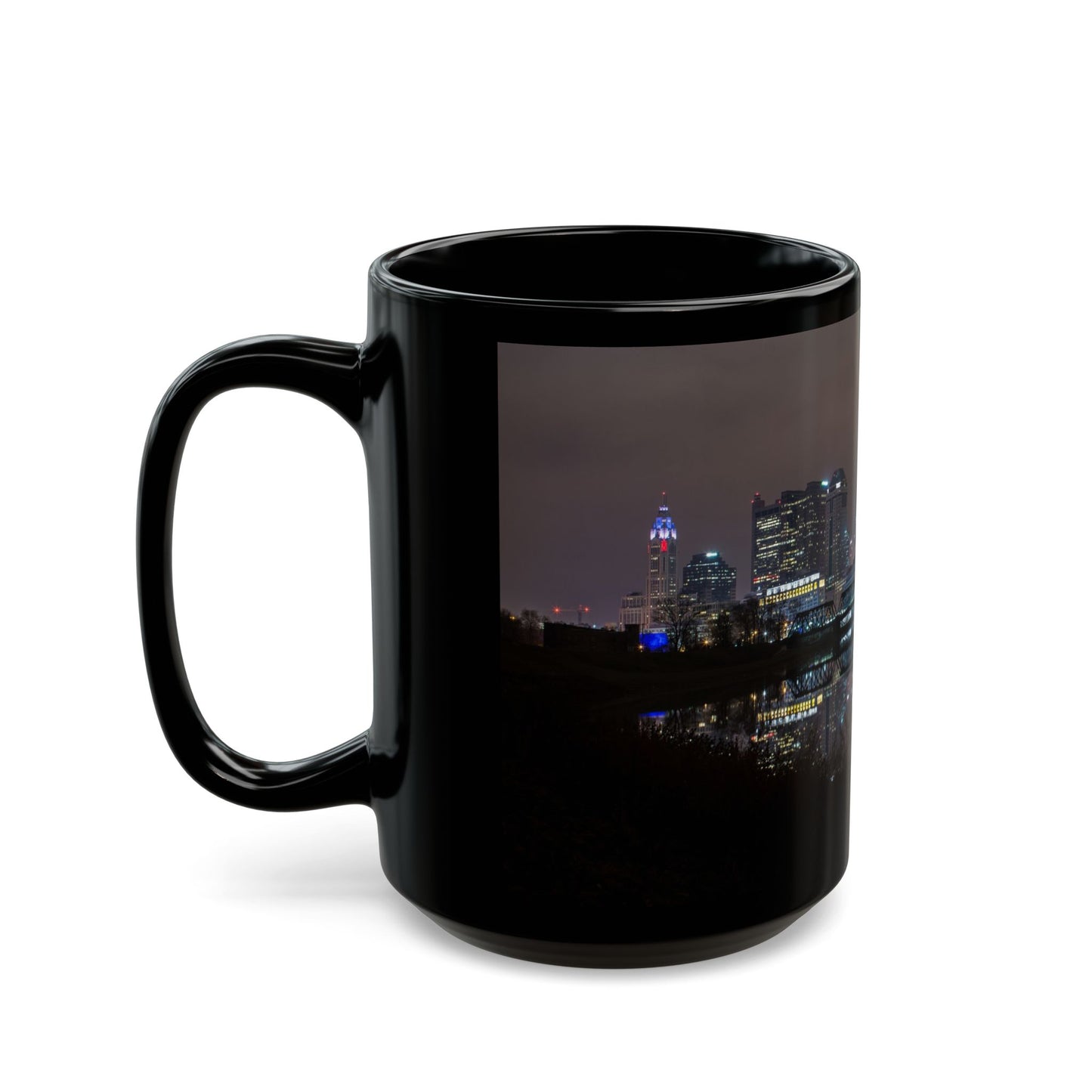 Columbus Skyline Black Mug