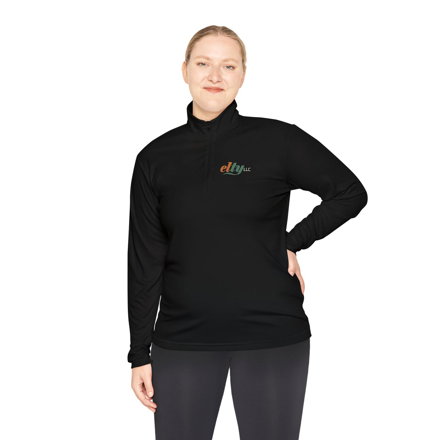 Elty Logo Quarter-Zip Pullover