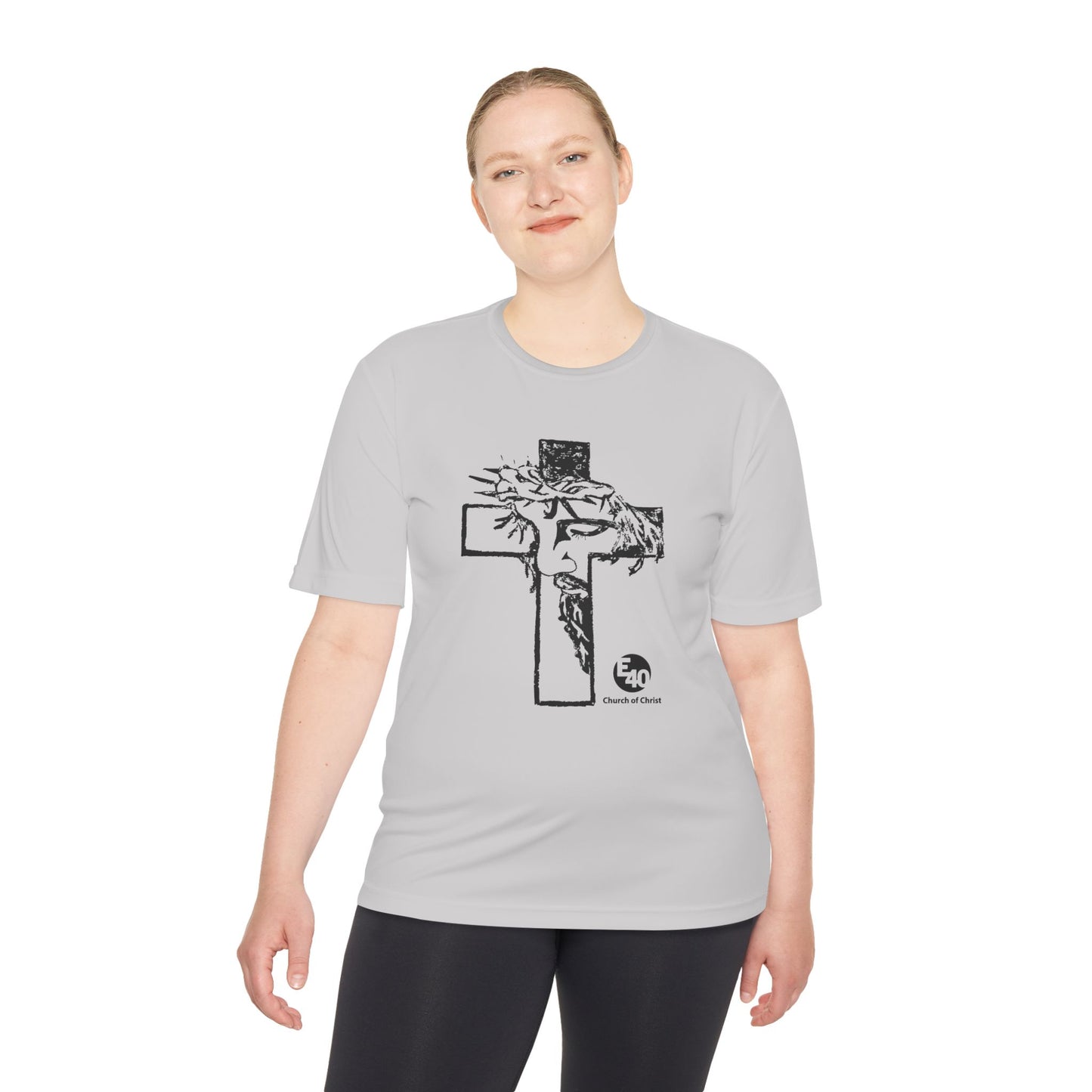 E40 Church of Christ - Sketched Cross Silhouette