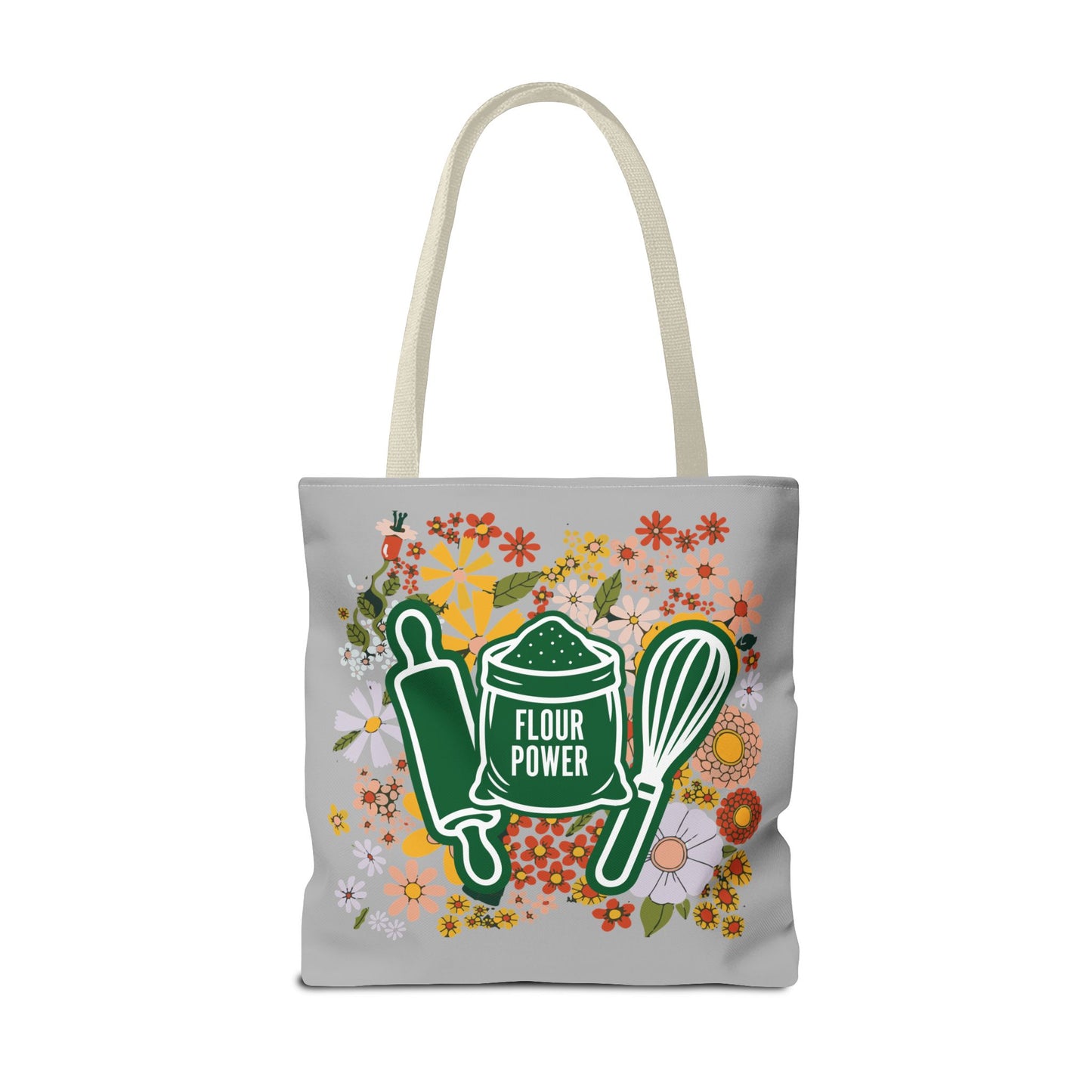 Flour Power Floral Tote Bag