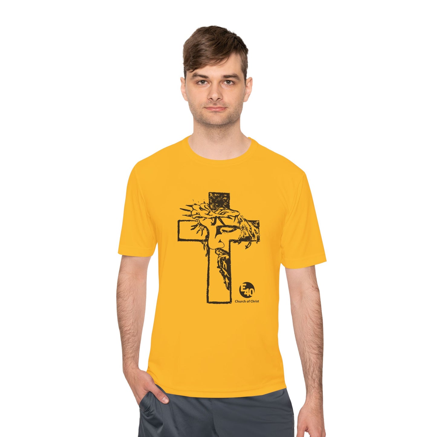E40 Church of Christ - Sketched Cross Silhouette