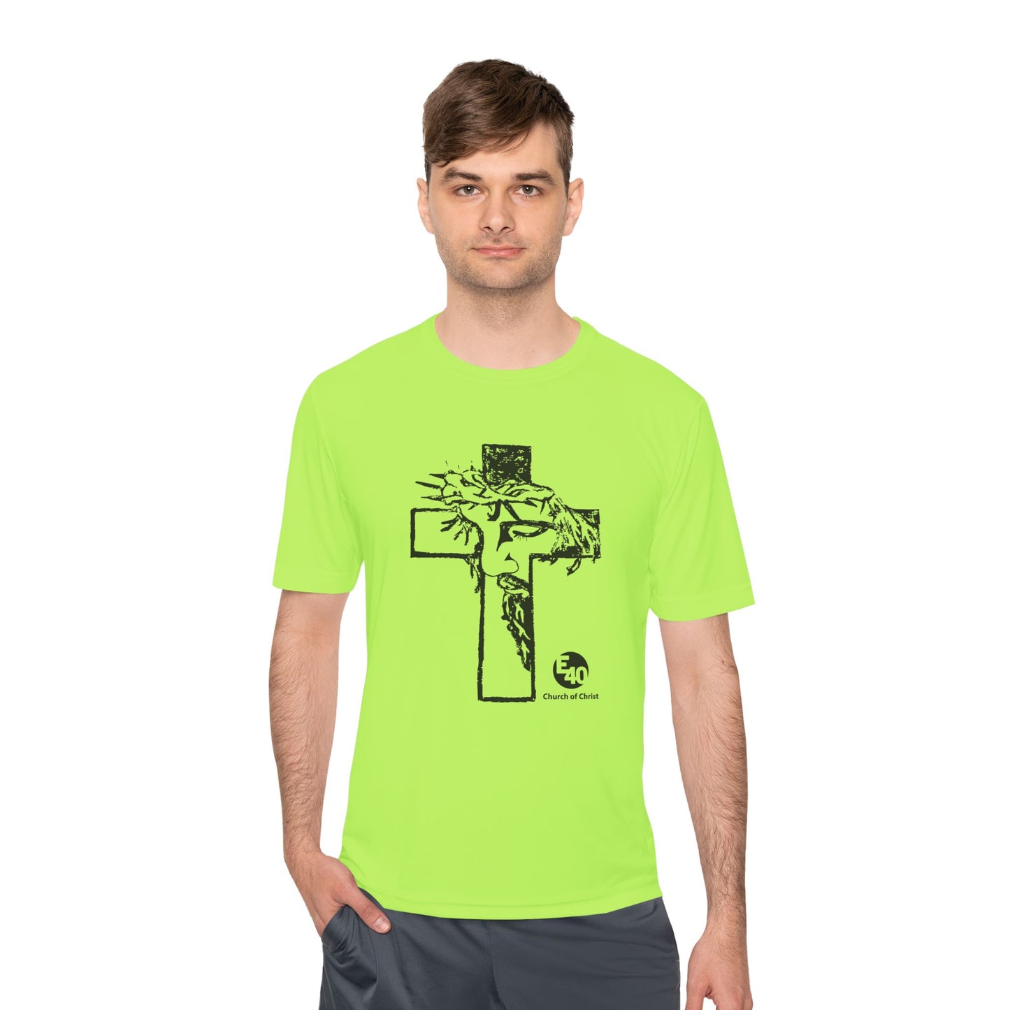 E40 Church of Christ - Sketched Cross Silhouette
