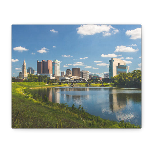 Columbus Skyline Canvas Art