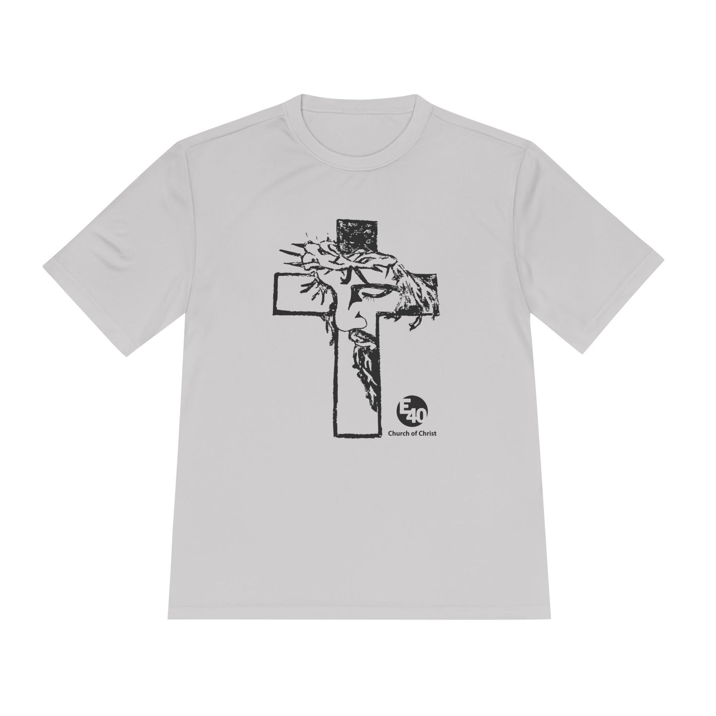 E40 Church of Christ - Sketched Cross Silhouette